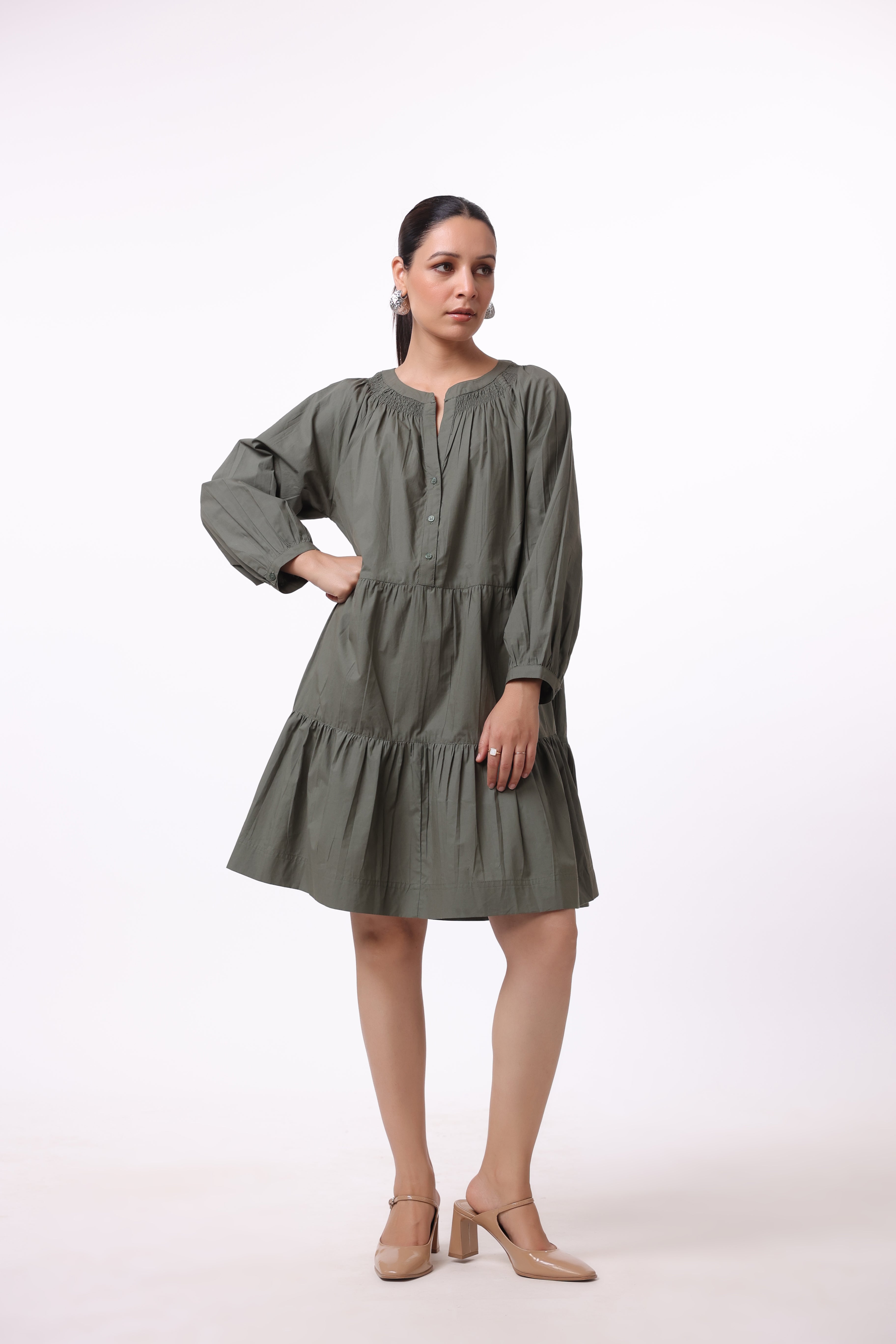 Women’s Green Cotton Dress