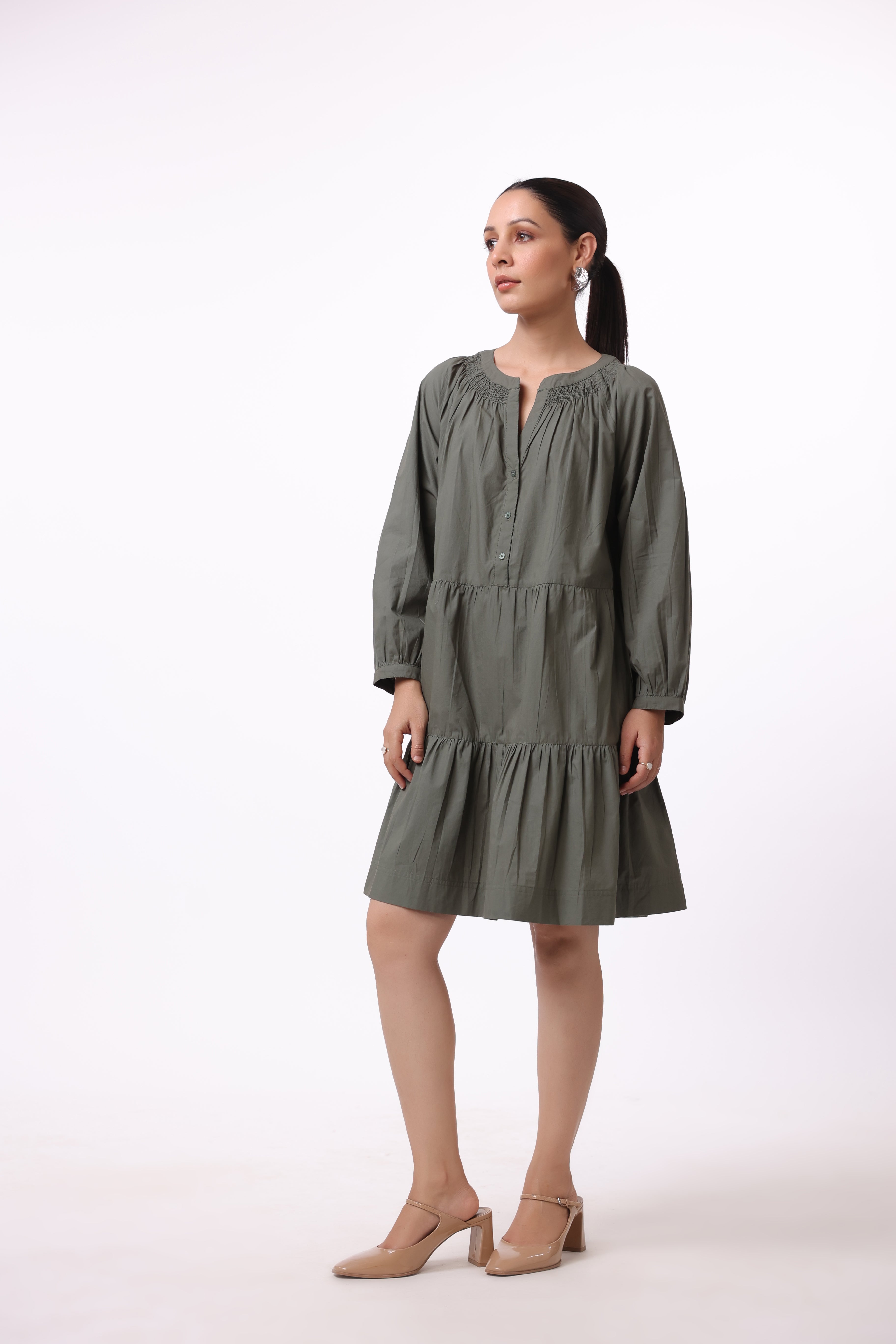 Women’s Green Cotton Dress