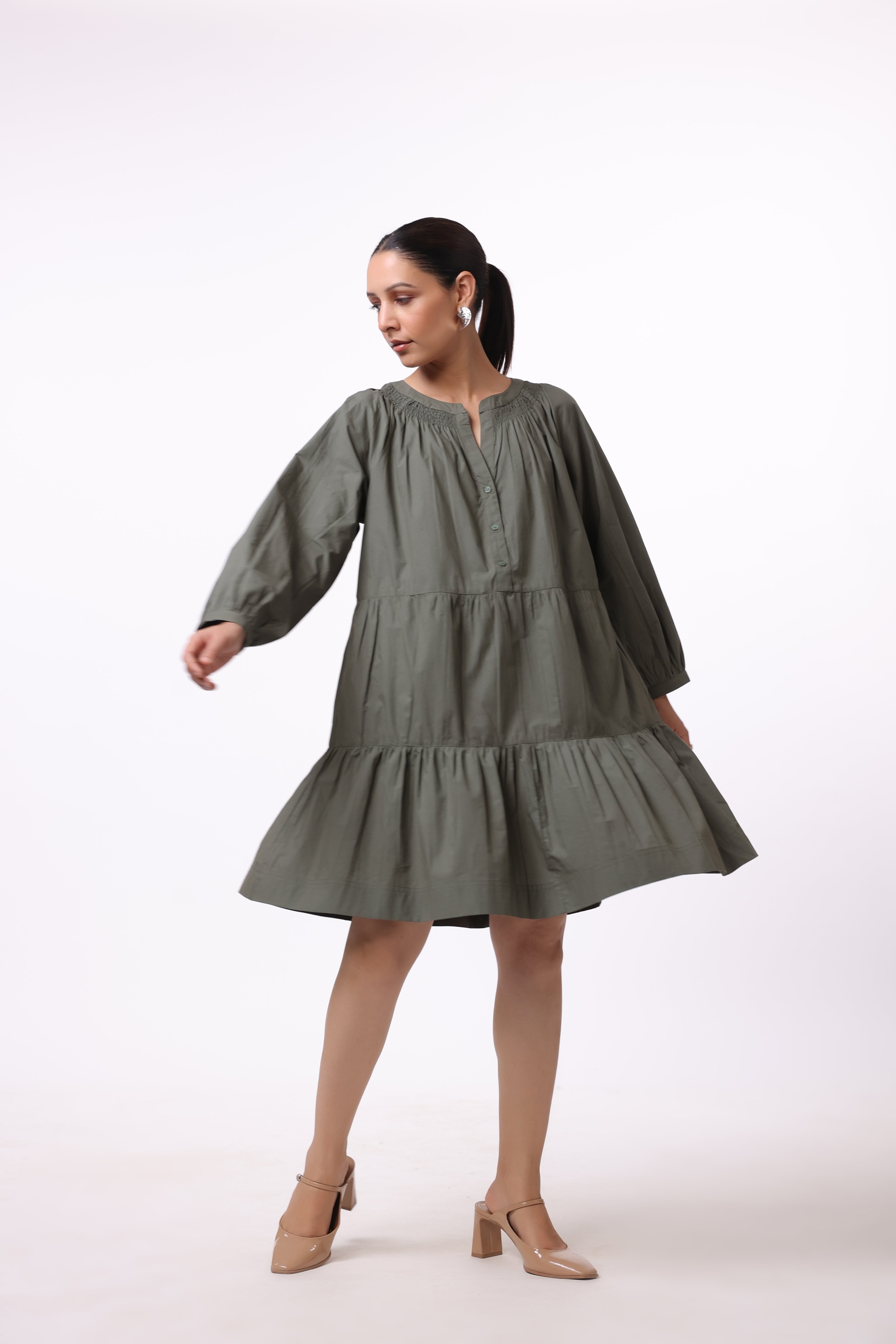 Women’s Green Cotton Dress