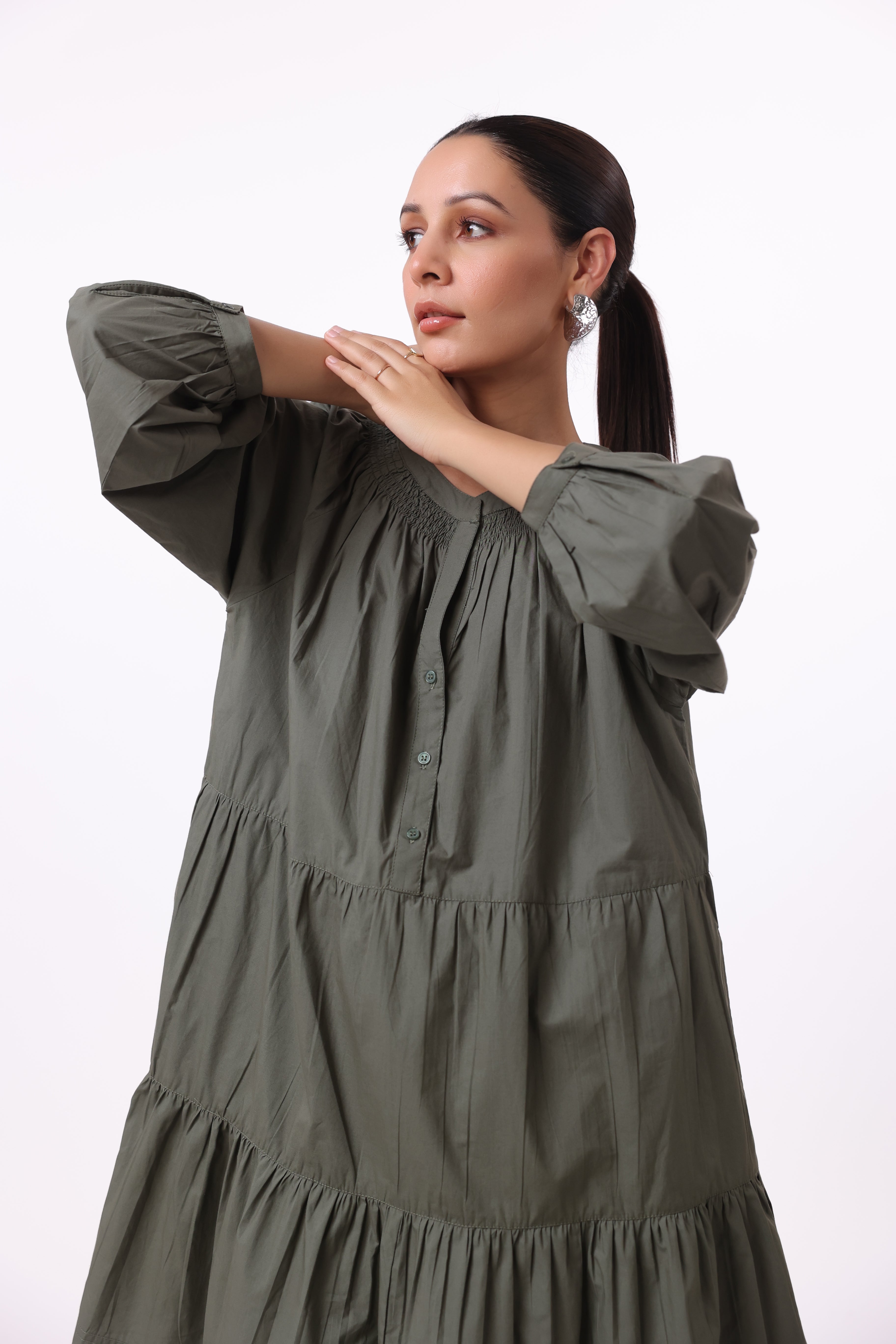 Women’s Green Cotton Dress