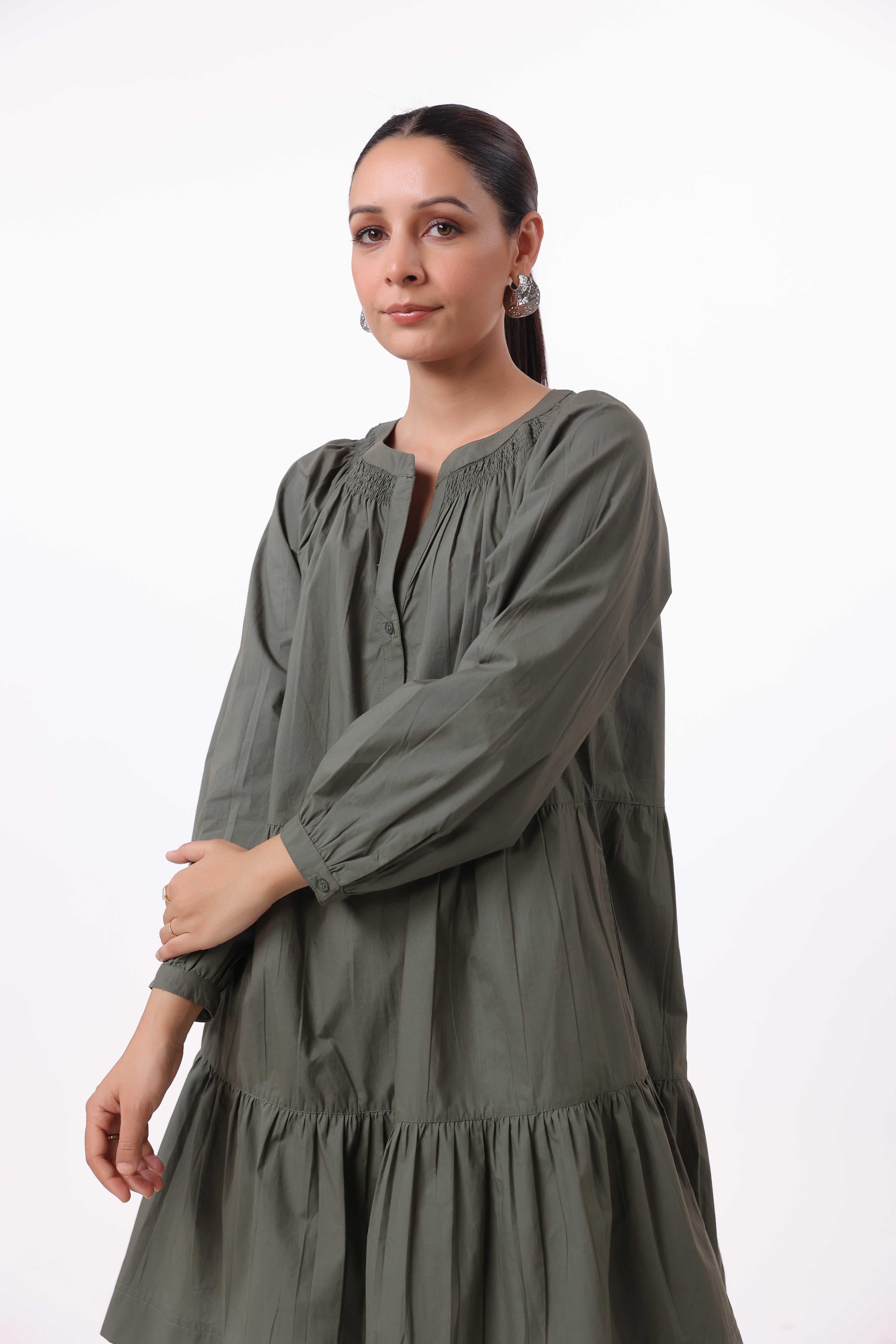 Women’s Green Cotton Dress