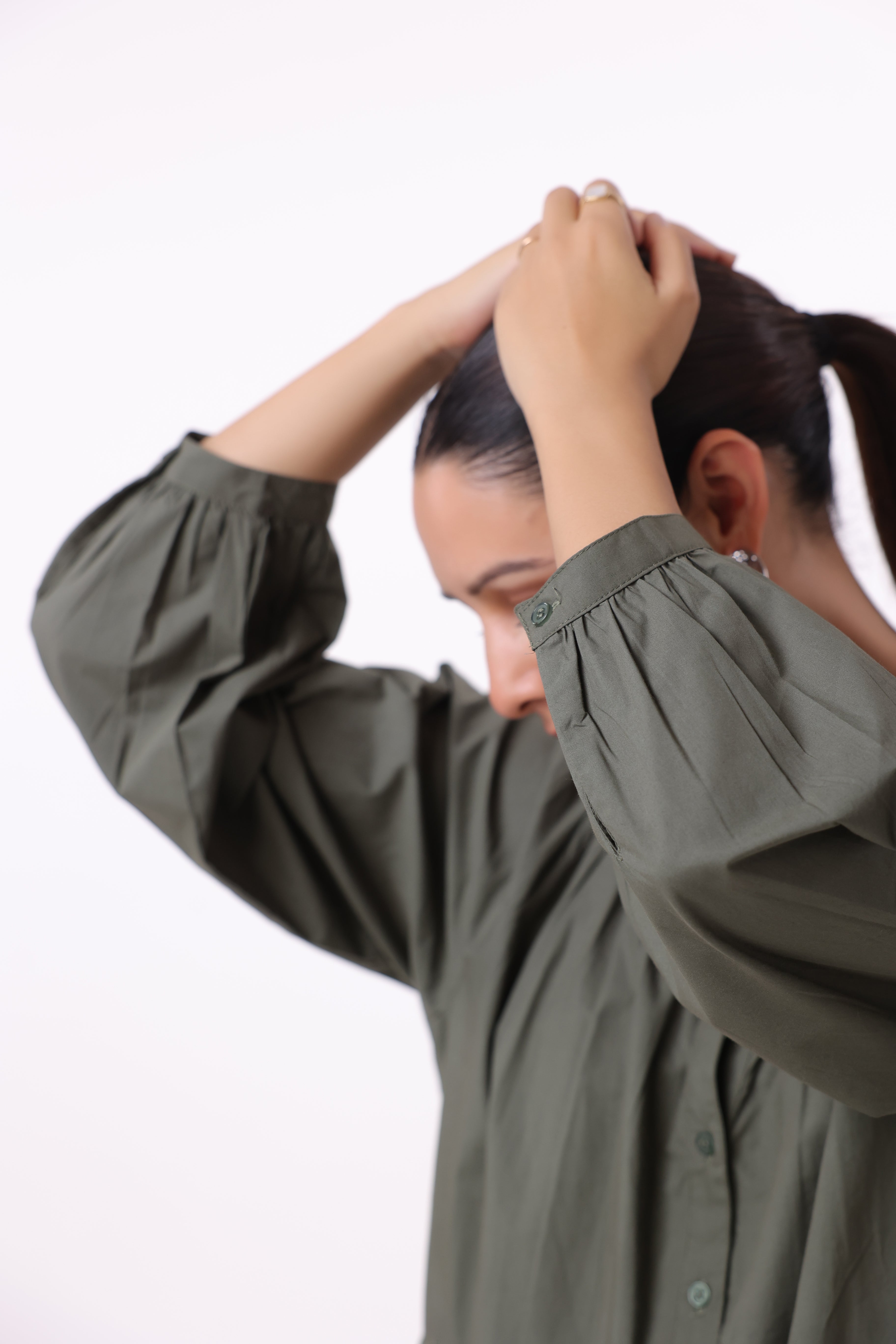 Women’s Green Cotton Dress