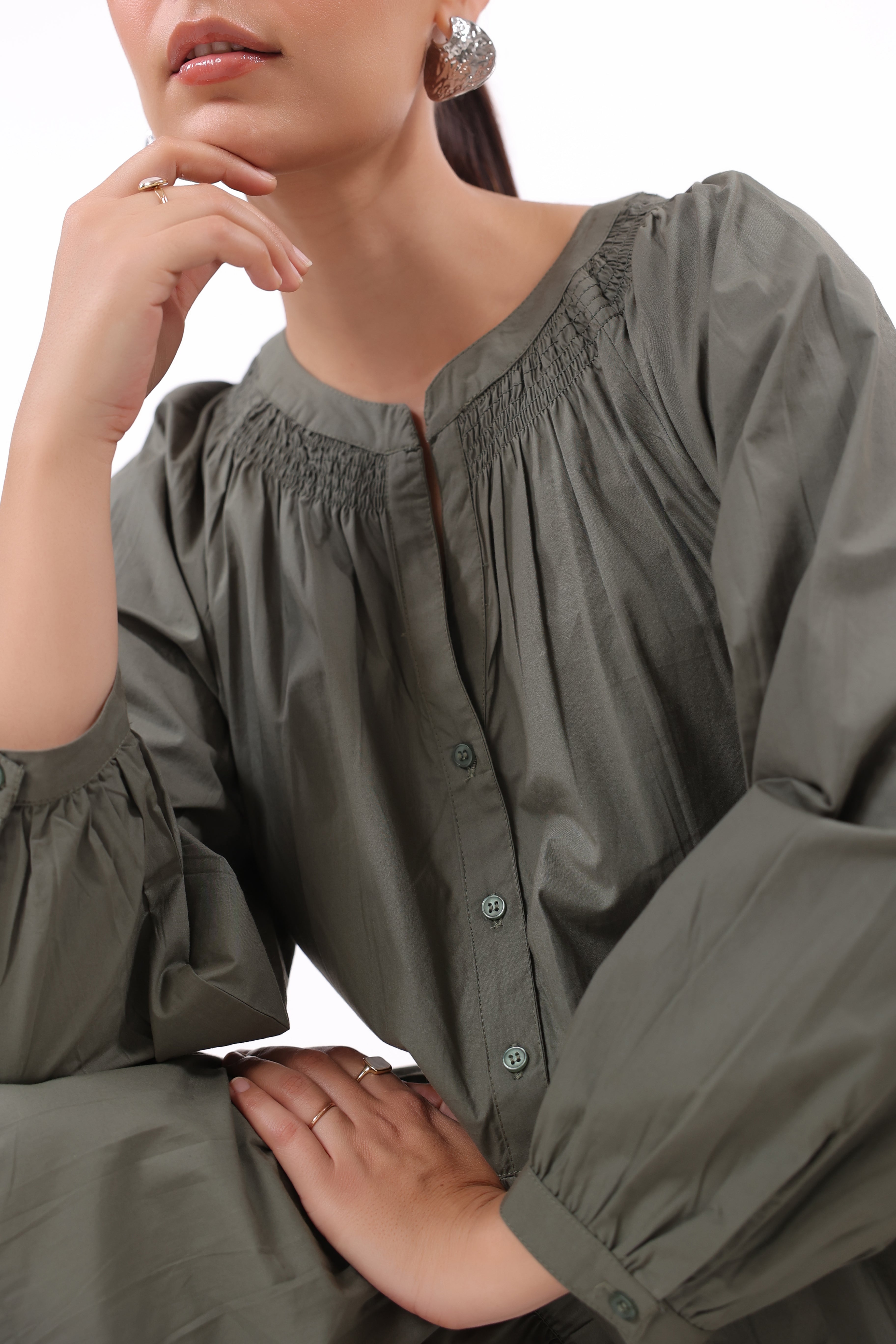 Women’s Green Cotton Dress