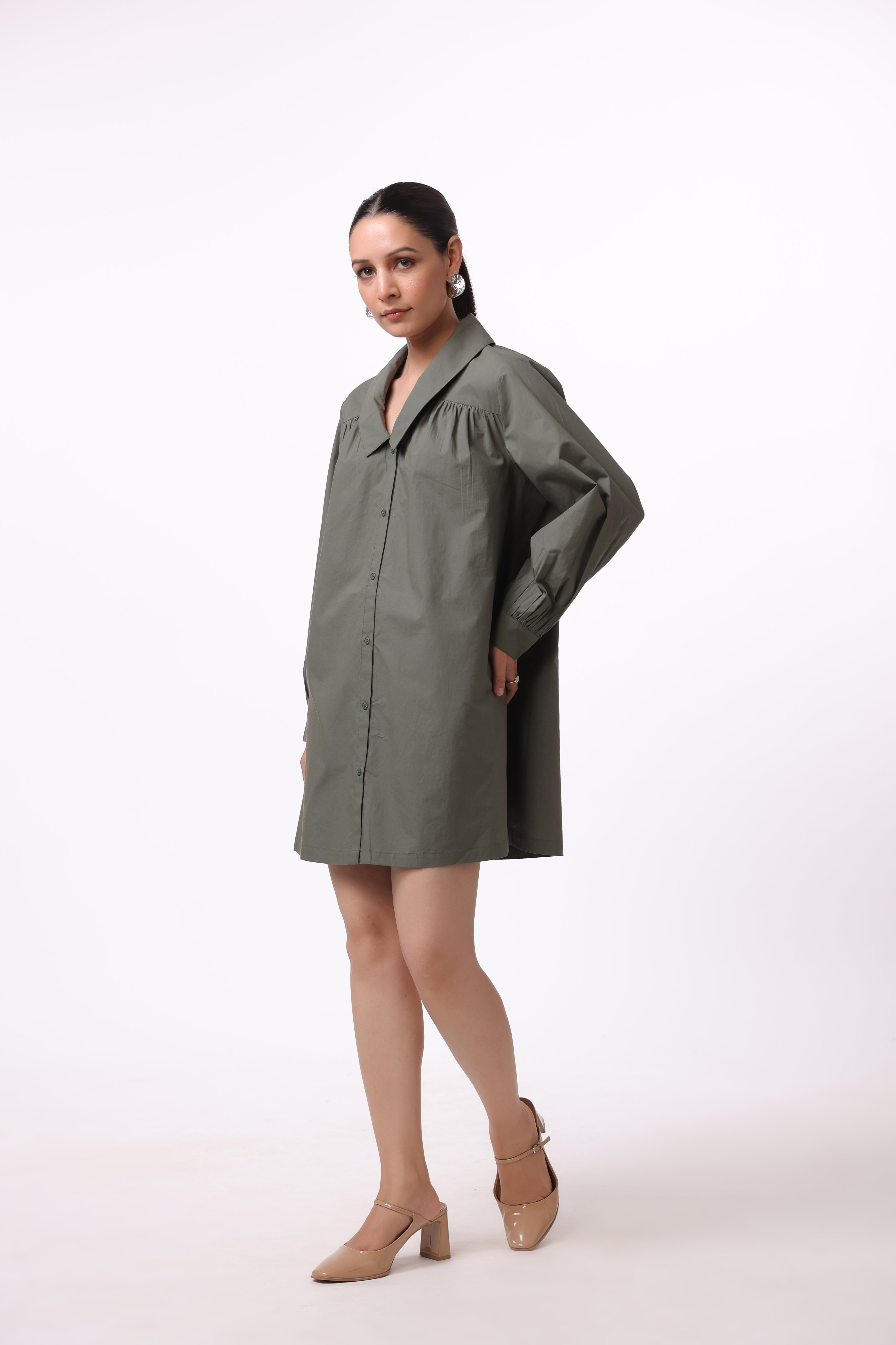 Women’s Green Cotton Dress
