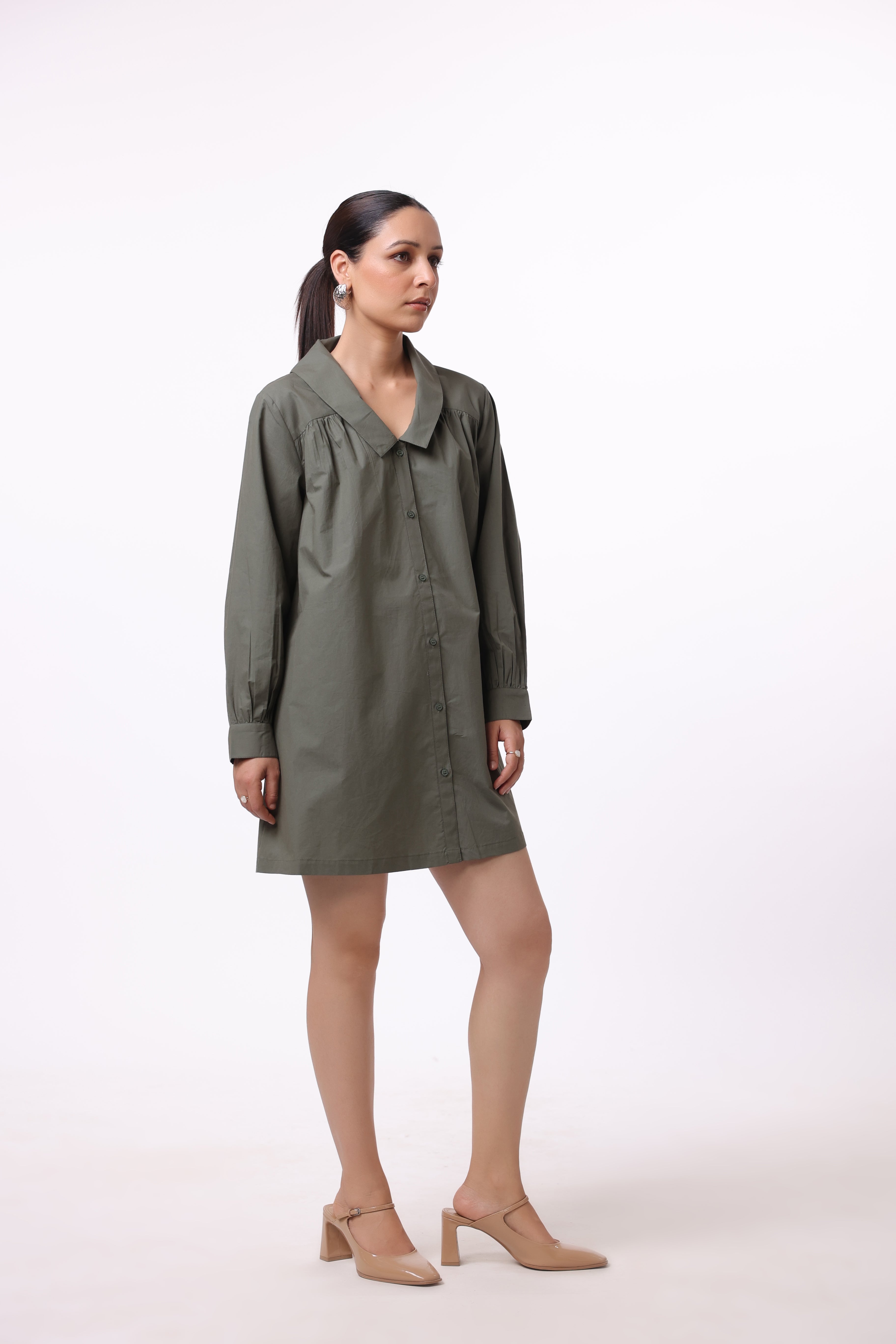 Women’s Green Cotton Dress