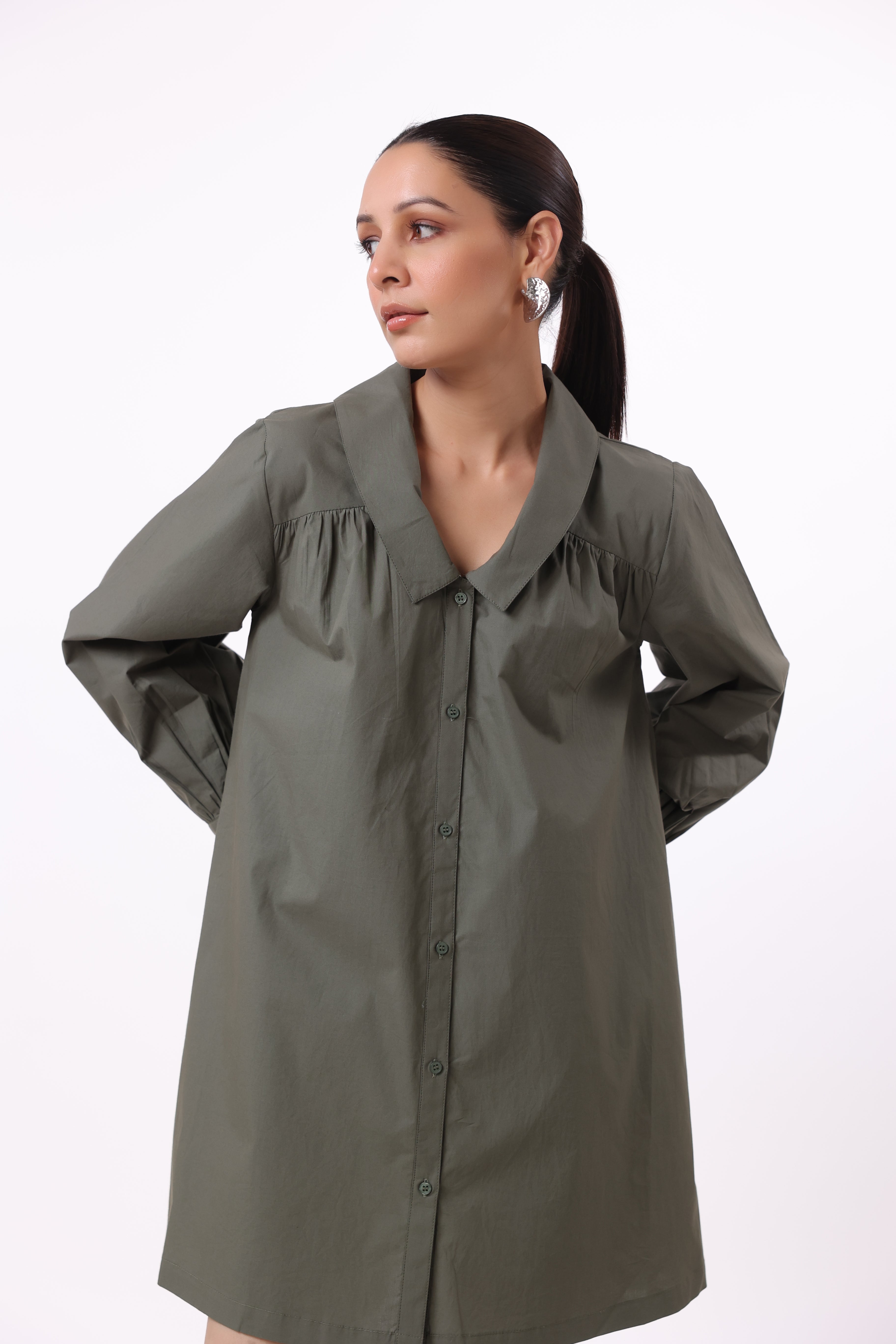 Women’s Green Cotton Dress