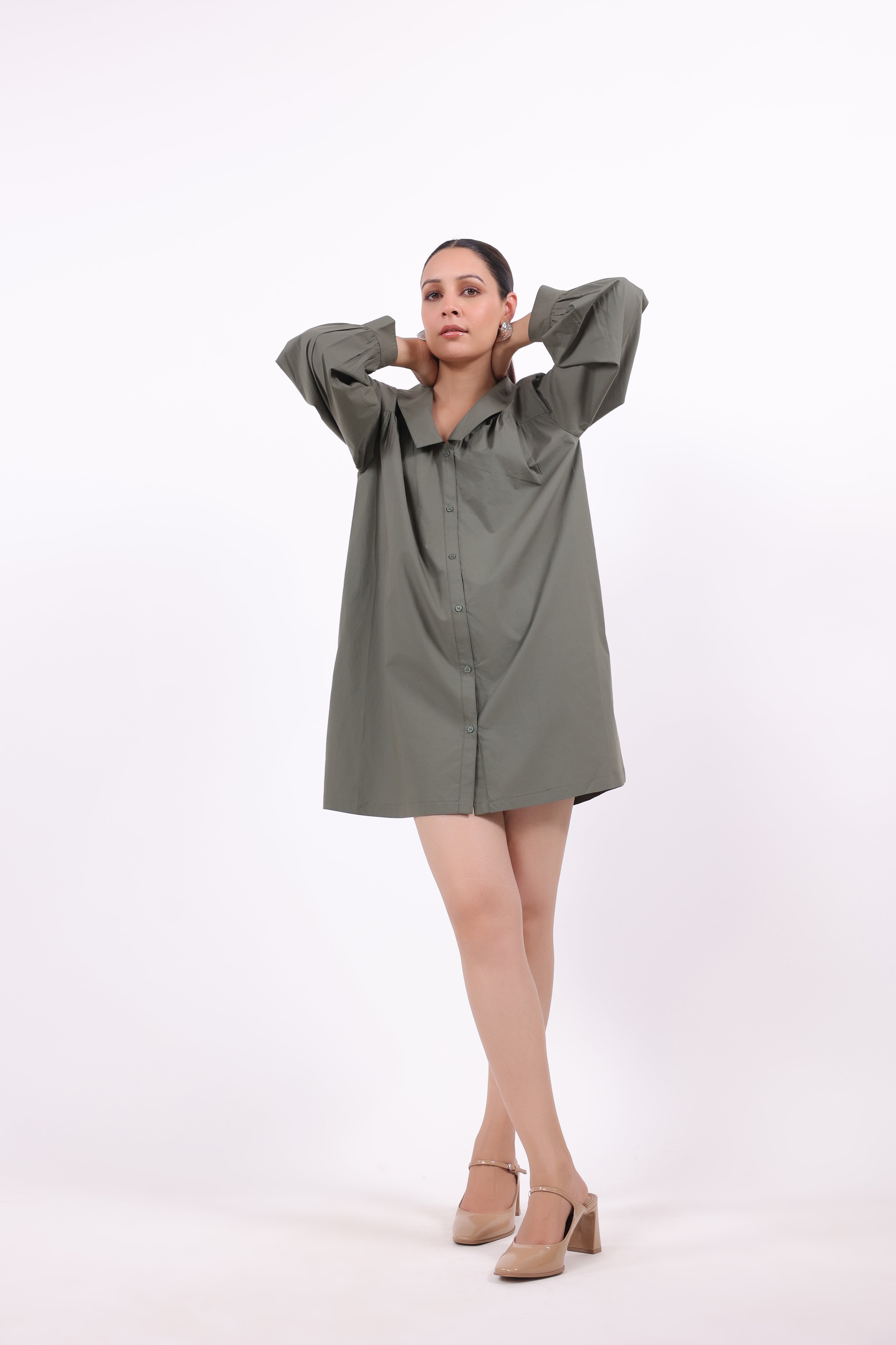 Women’s Green Cotton Dress