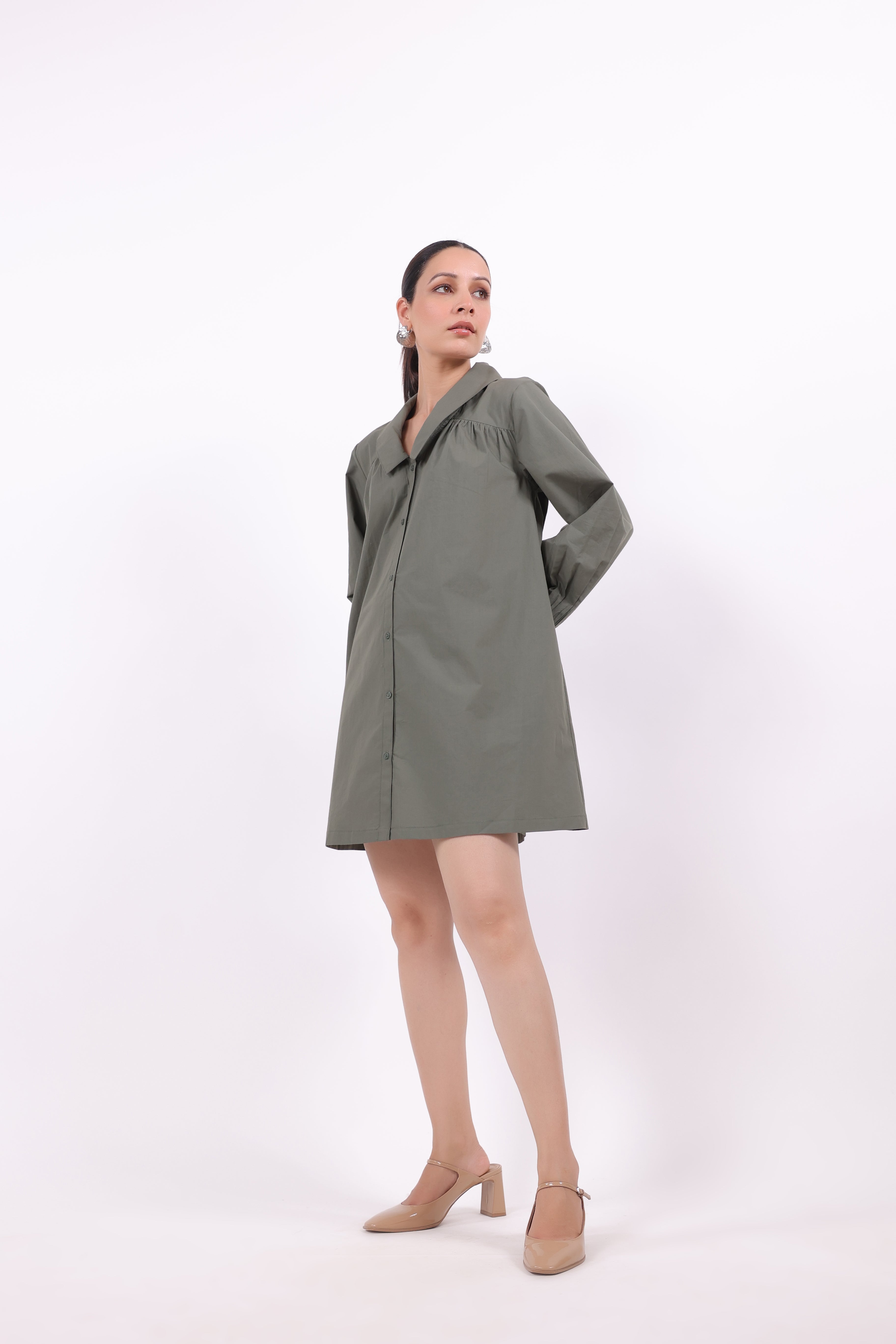 Women’s Green Cotton Dress