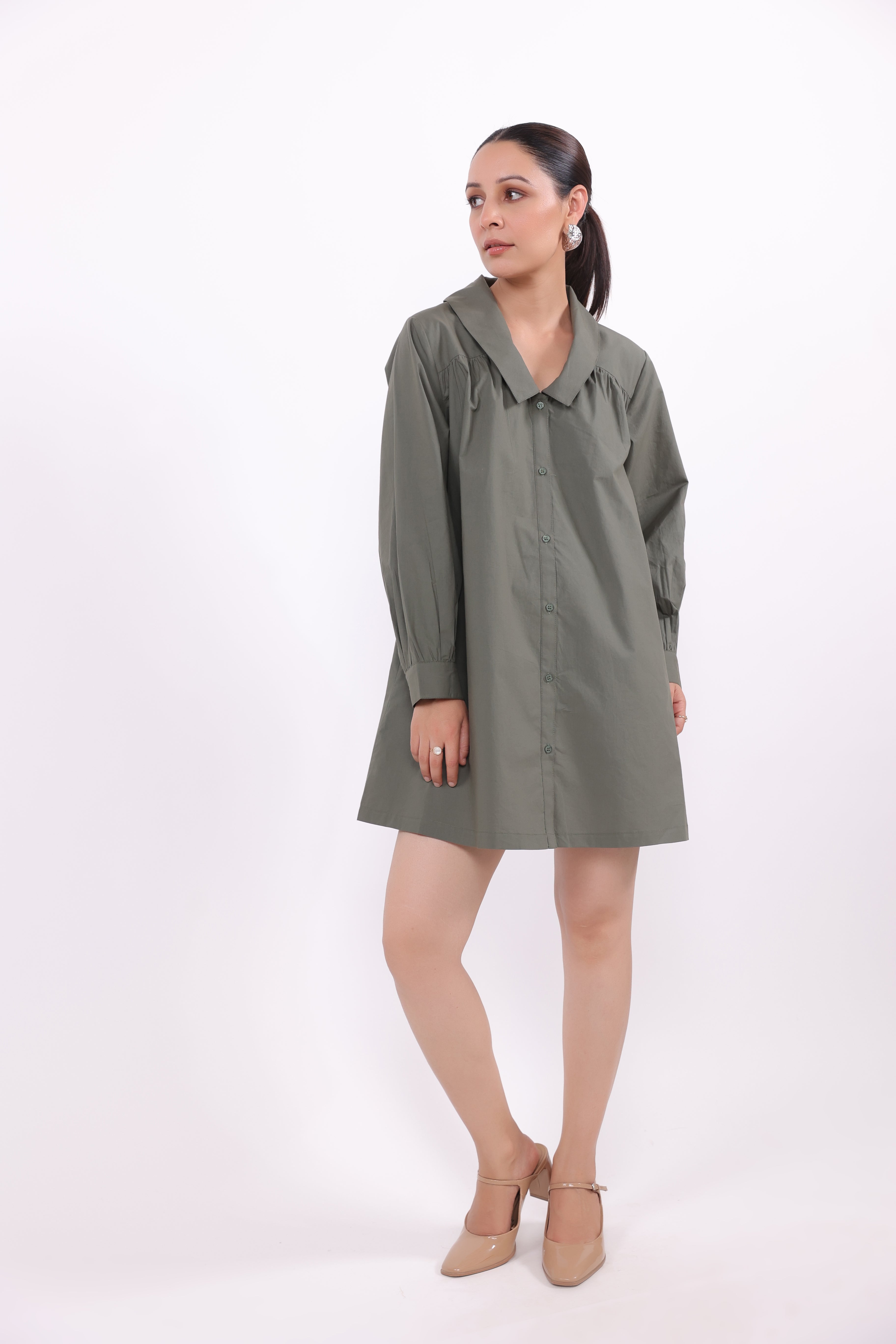 Women’s Green Cotton Dress