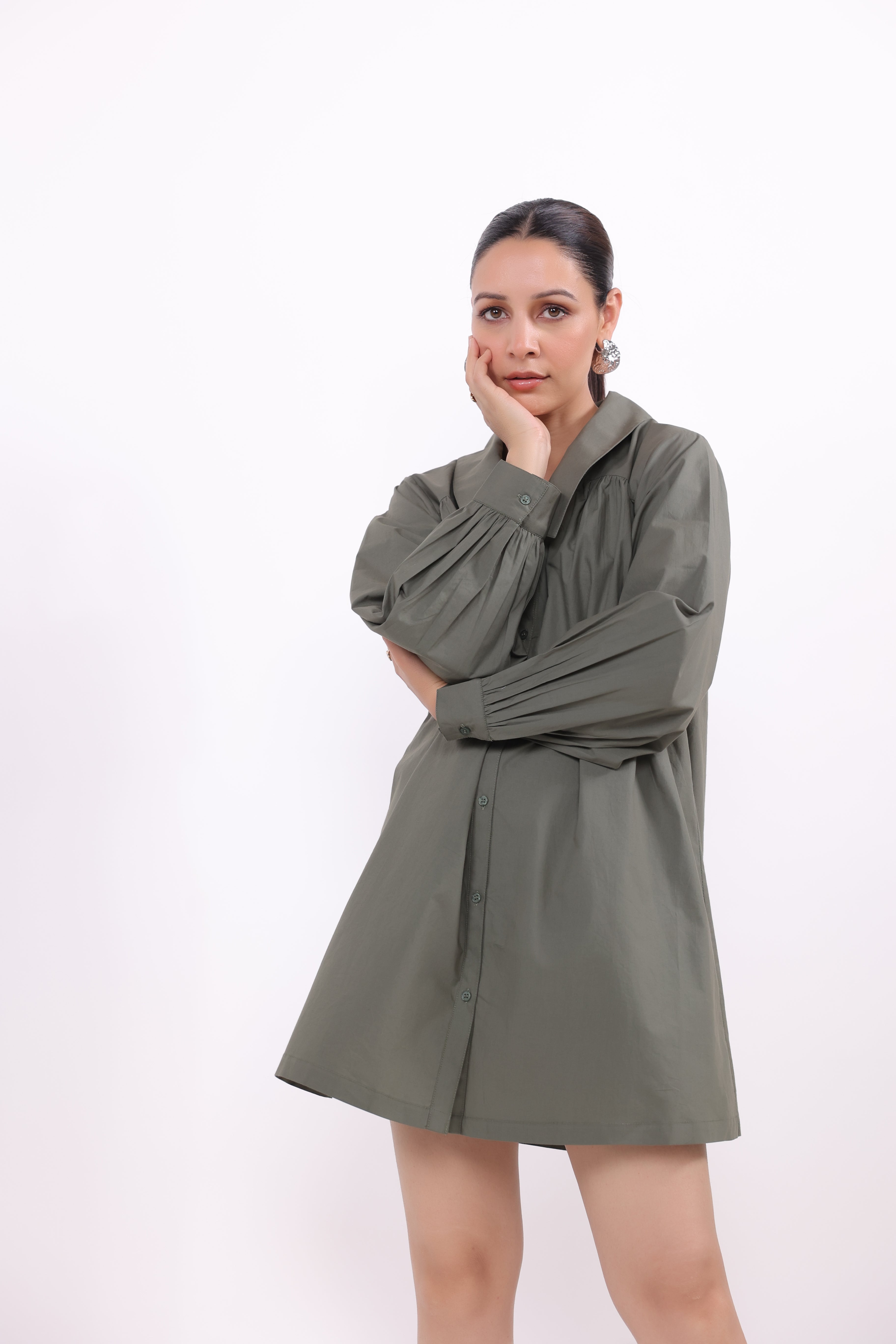 Women’s Green Cotton Dress