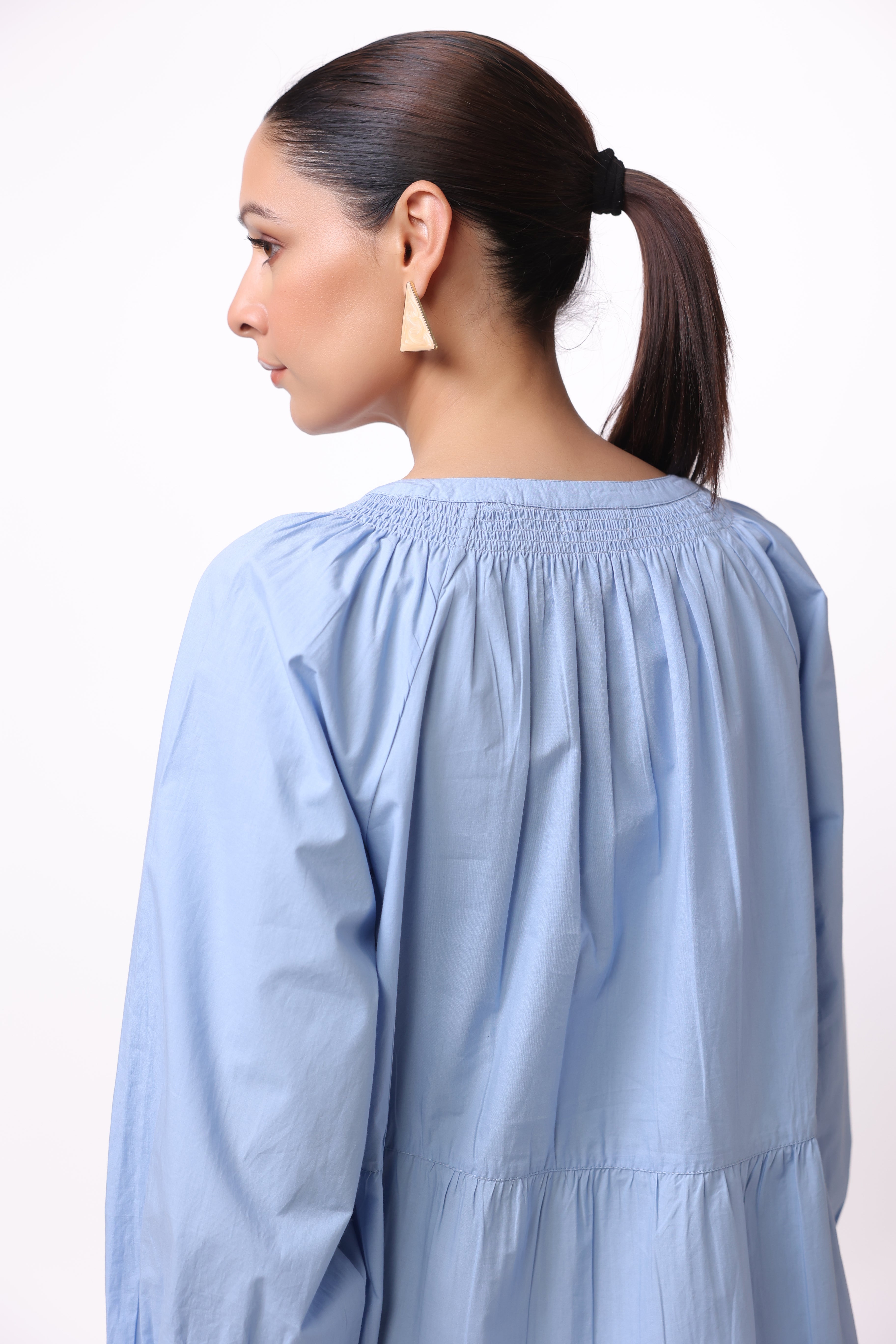 Women’s Blue Cotton Dress