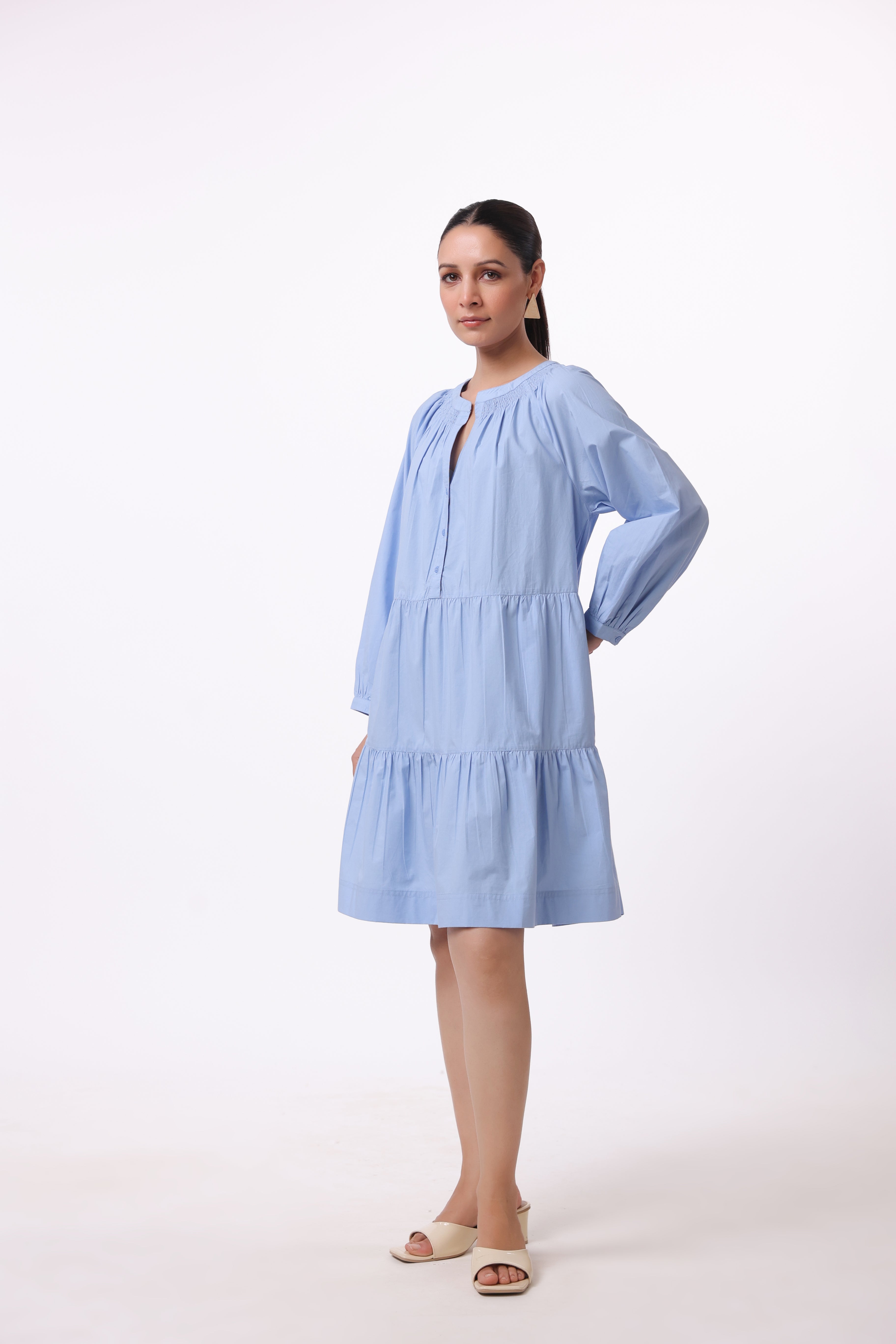 Women’s Blue Cotton Dress