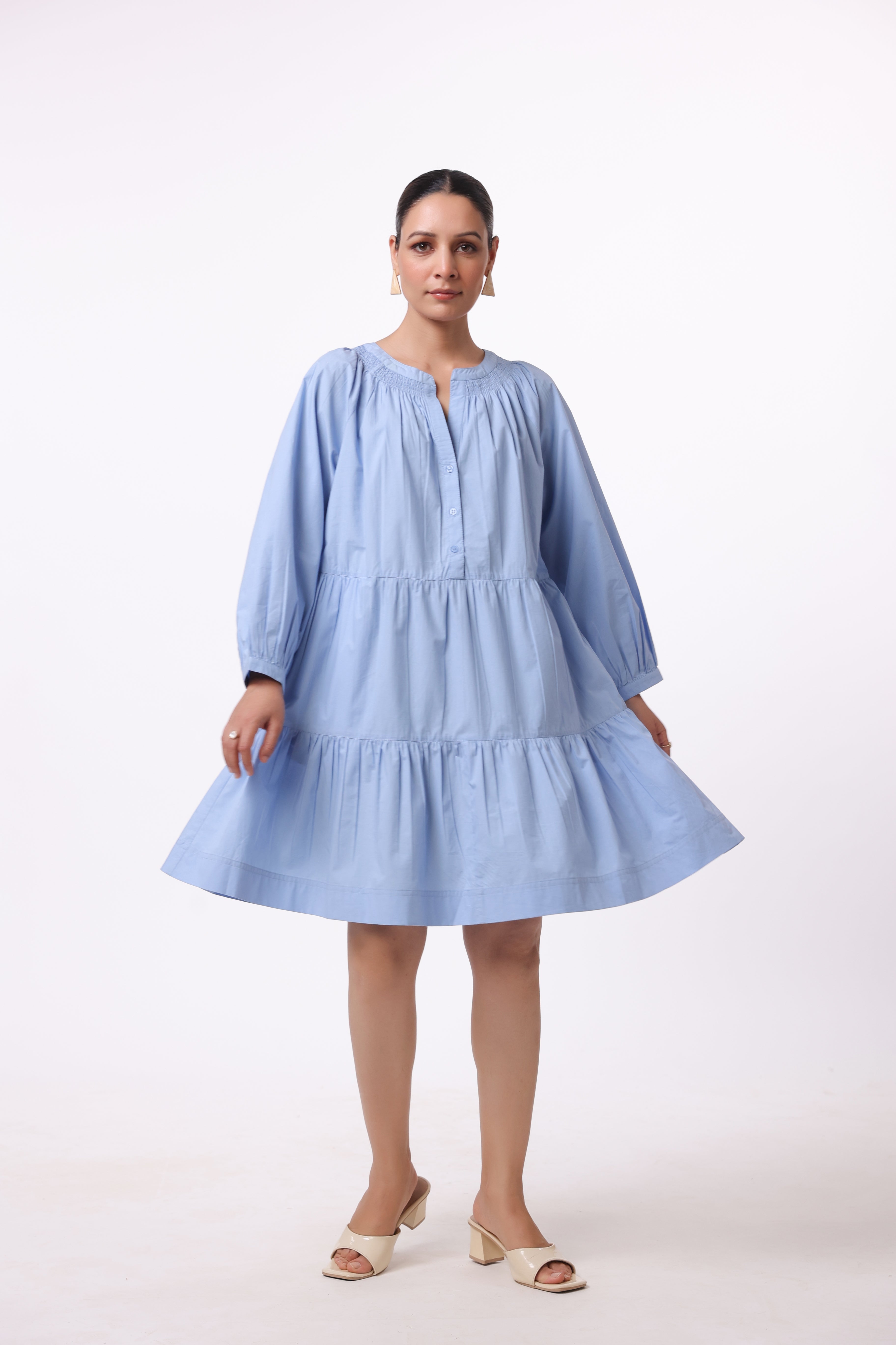 Women’s Blue Cotton Dress