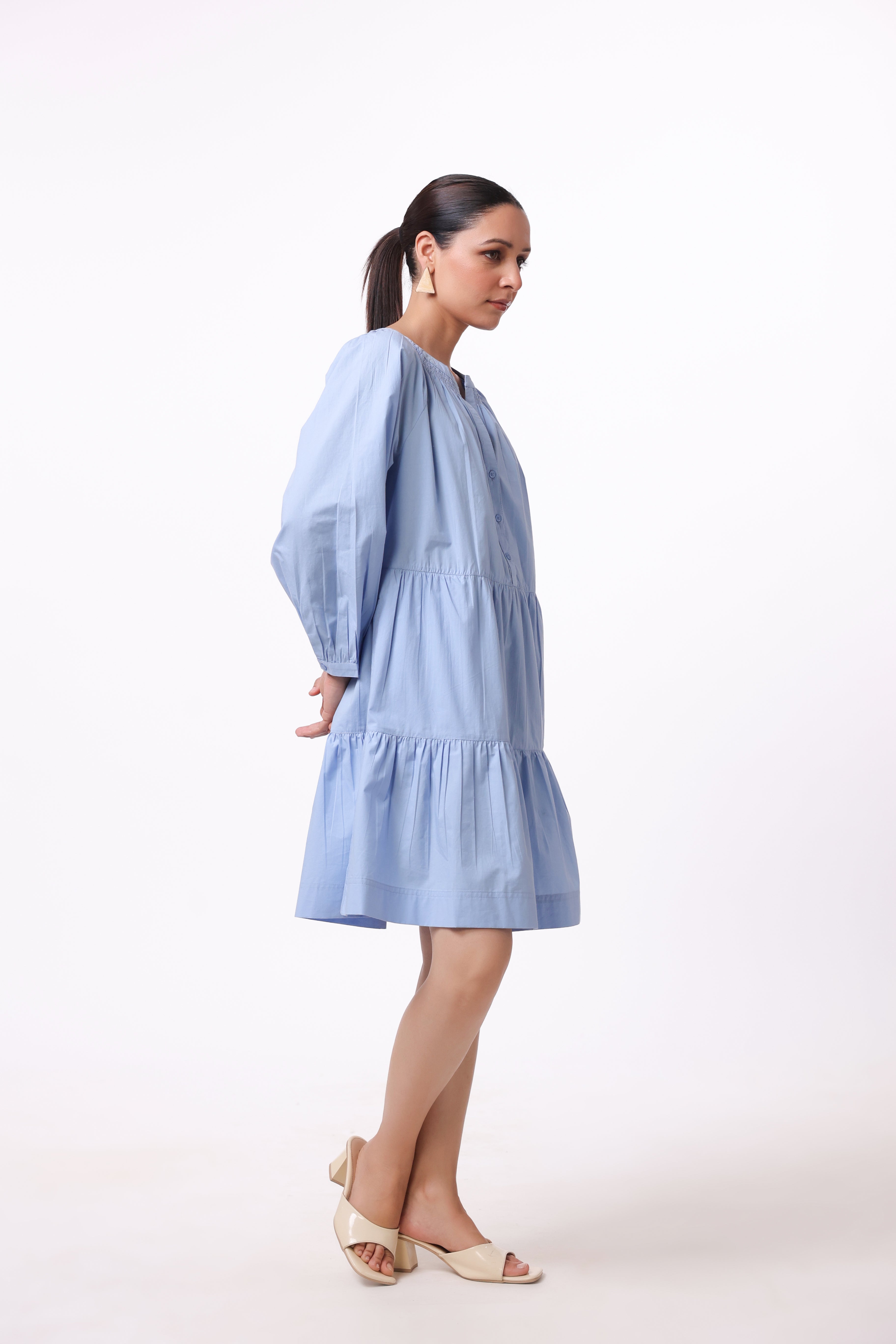 Women’s Blue Cotton Dress