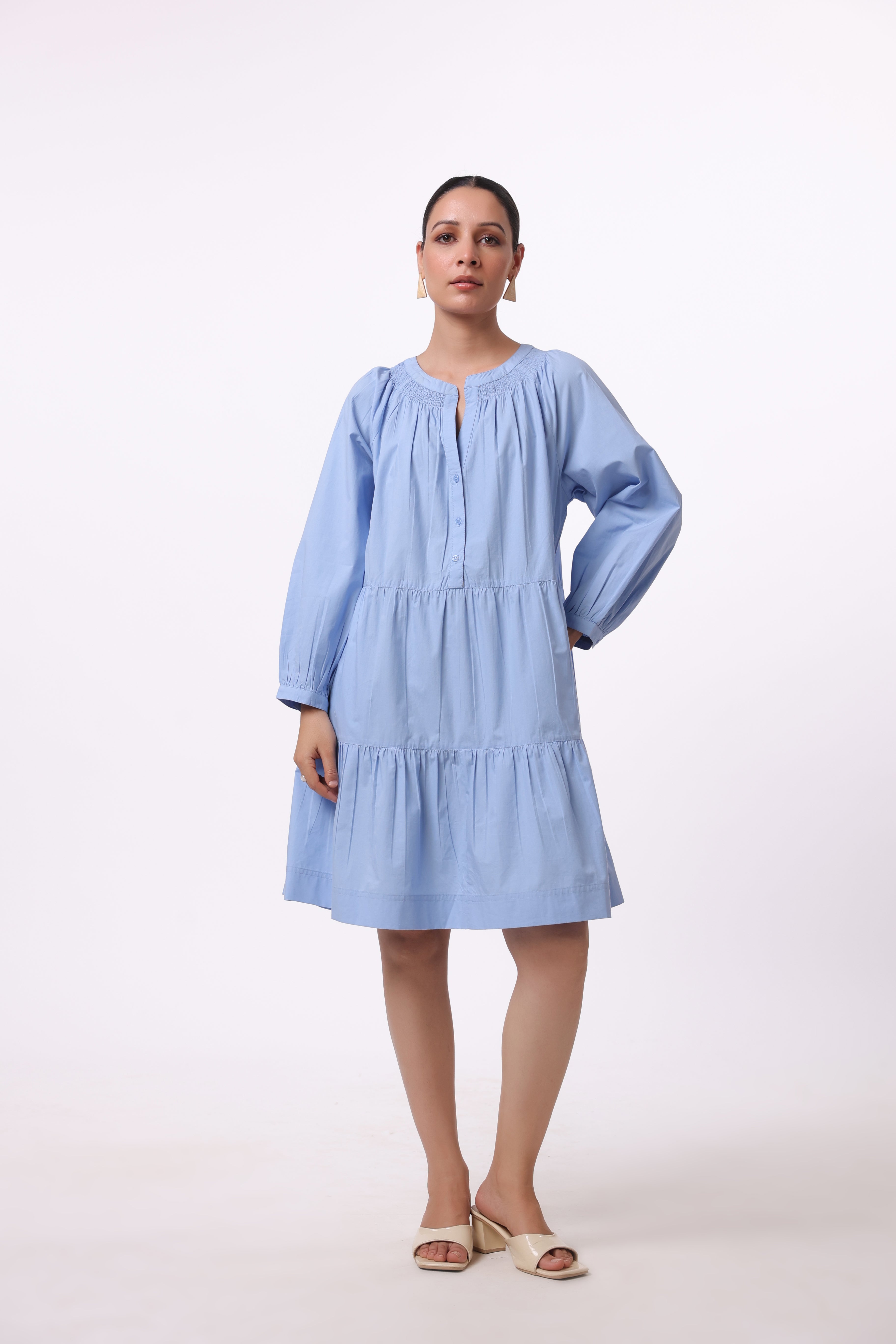 Women’s Blue Cotton Dress