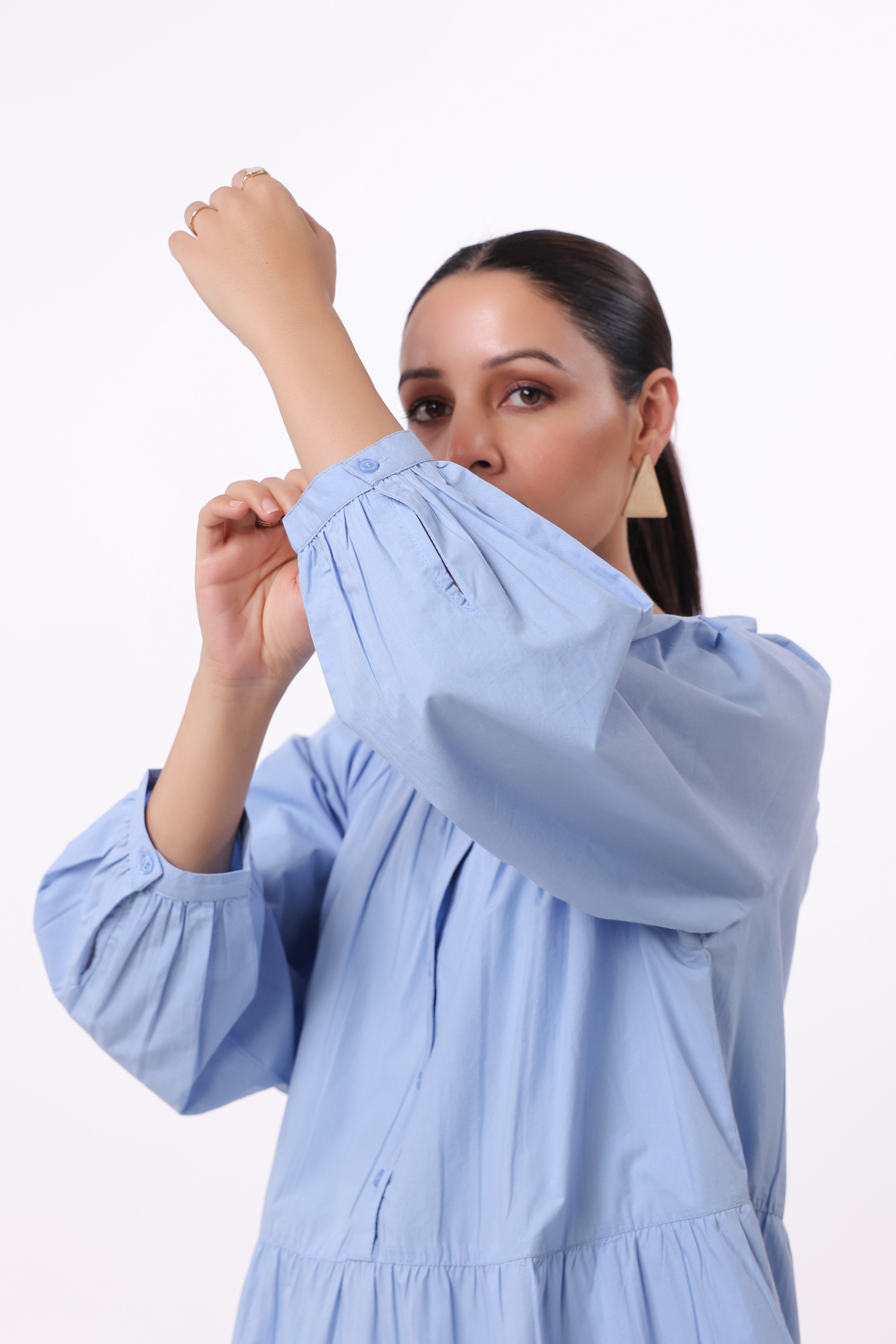 Women’s Blue Cotton Dress