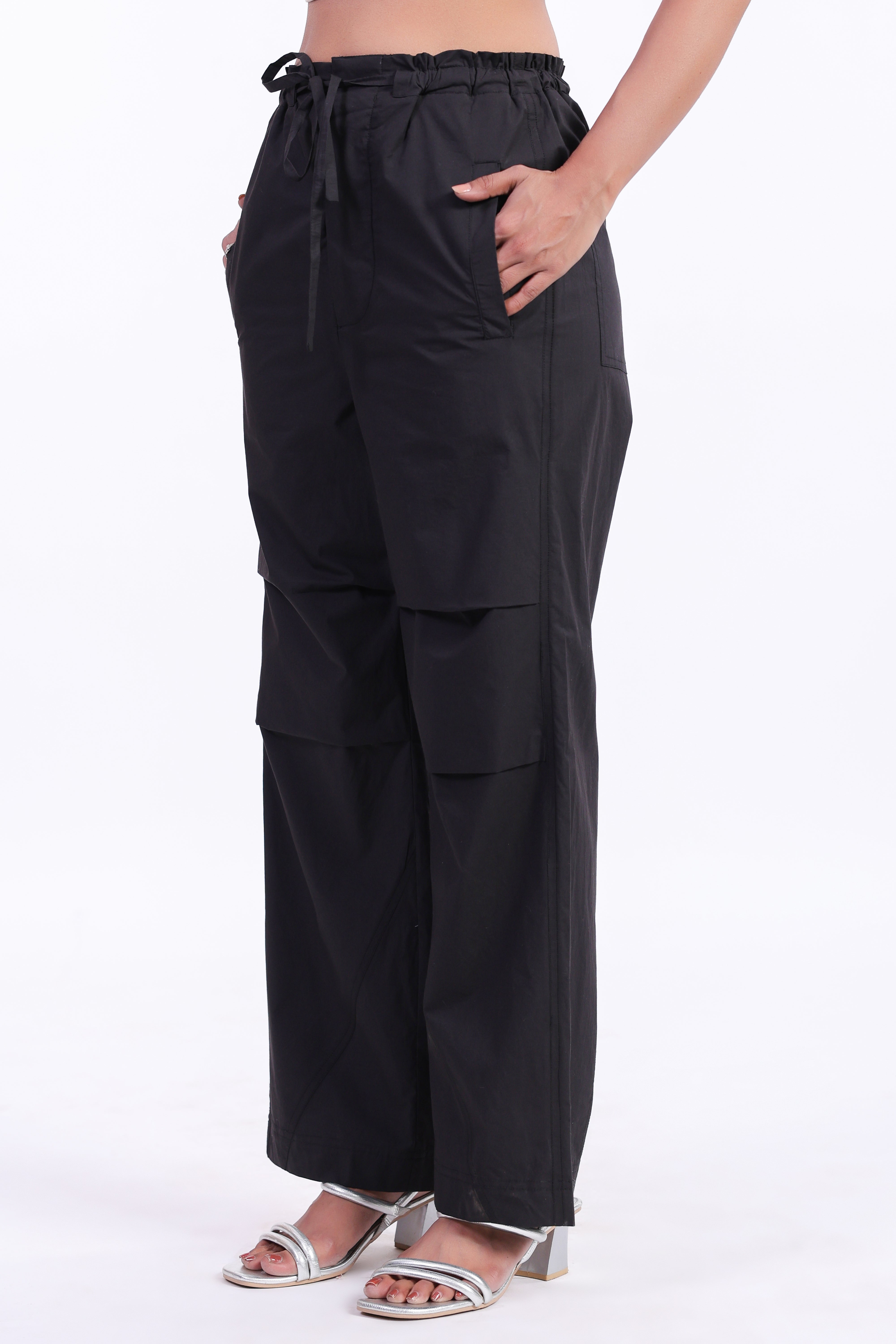 Women’s Black Cotton Trouser