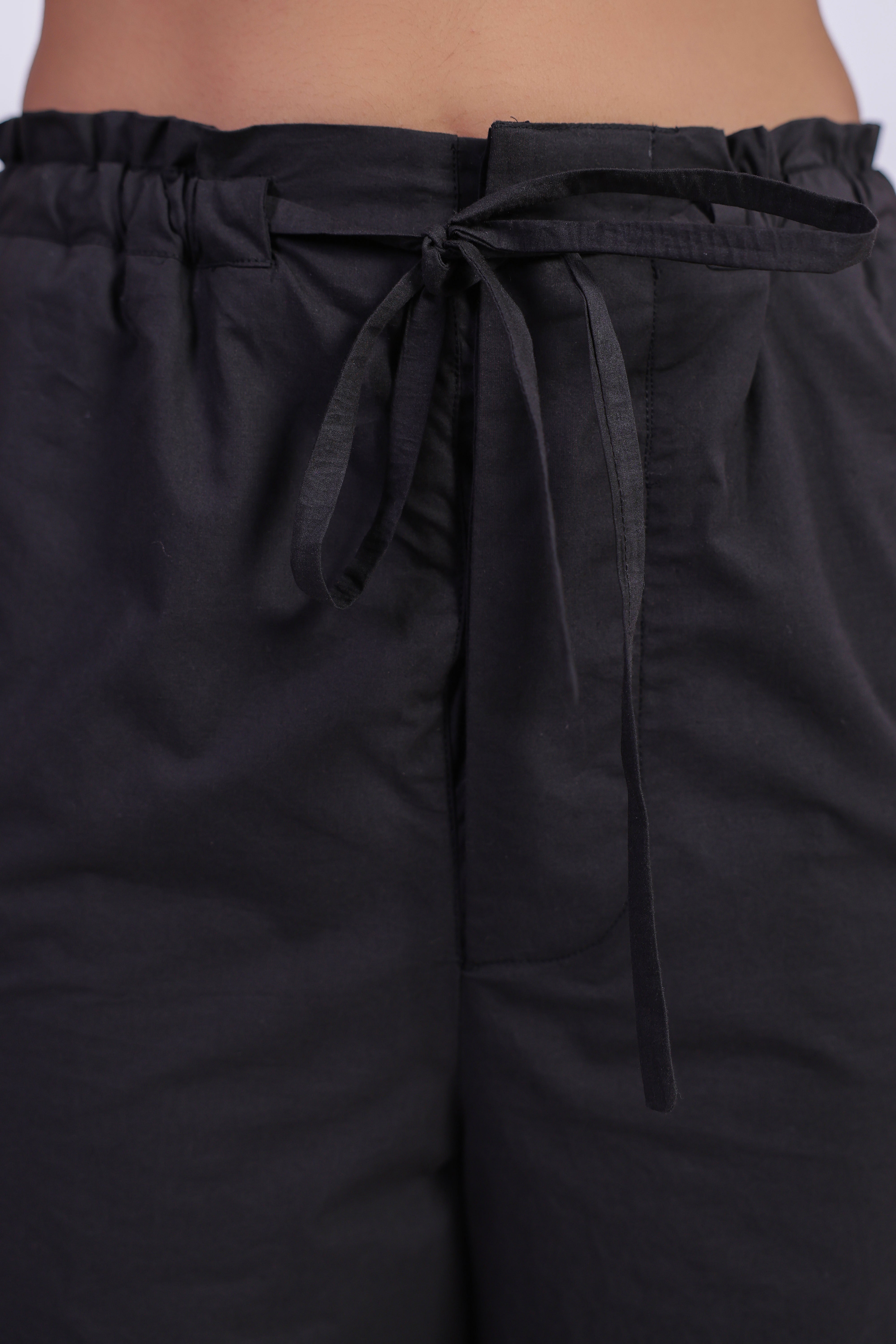Women’s Black Cotton Trouser
