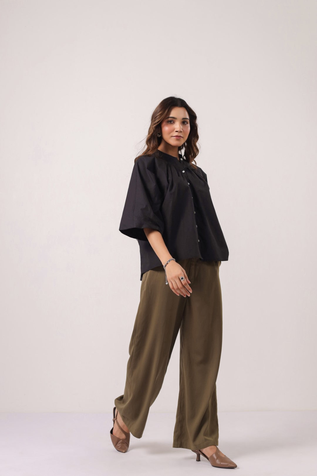 Women’s black cotton tops