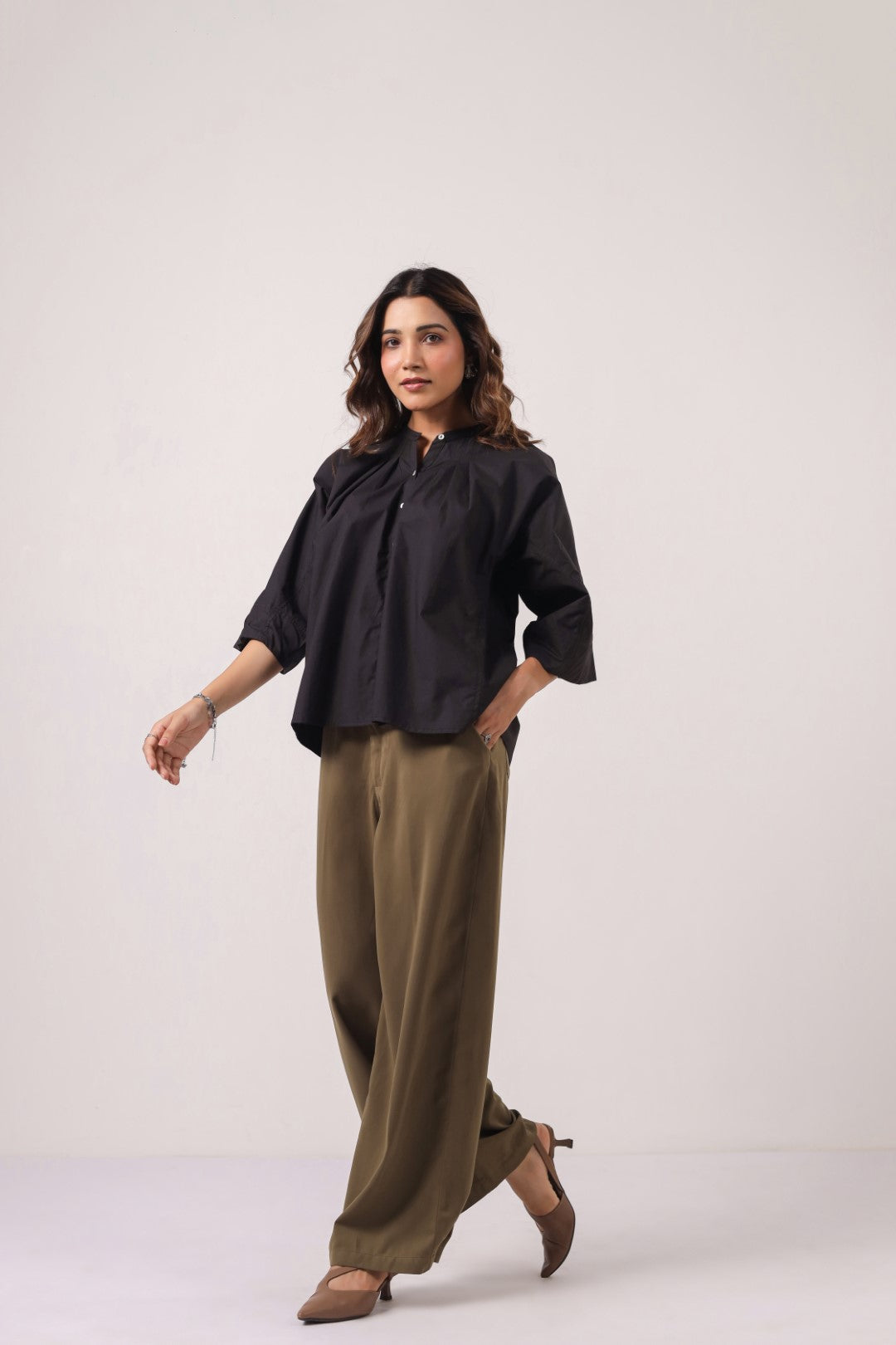 Women’s black cotton tops