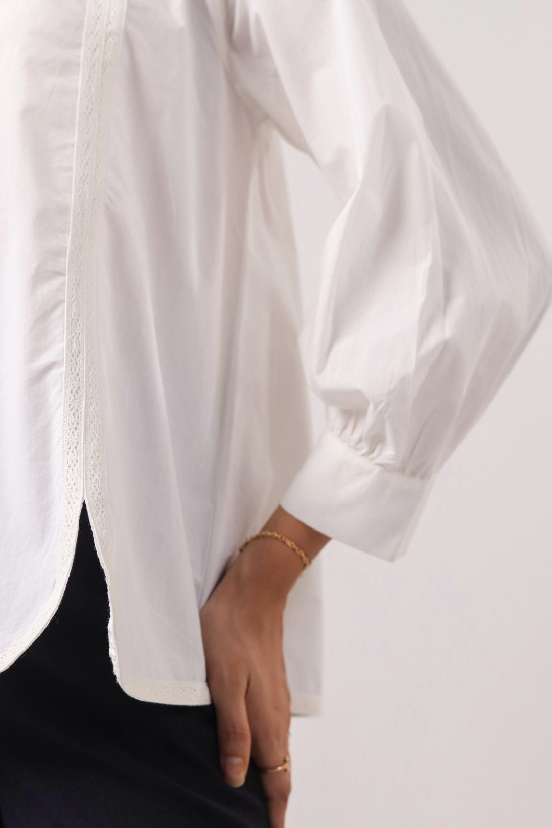 Women's white cotton tops