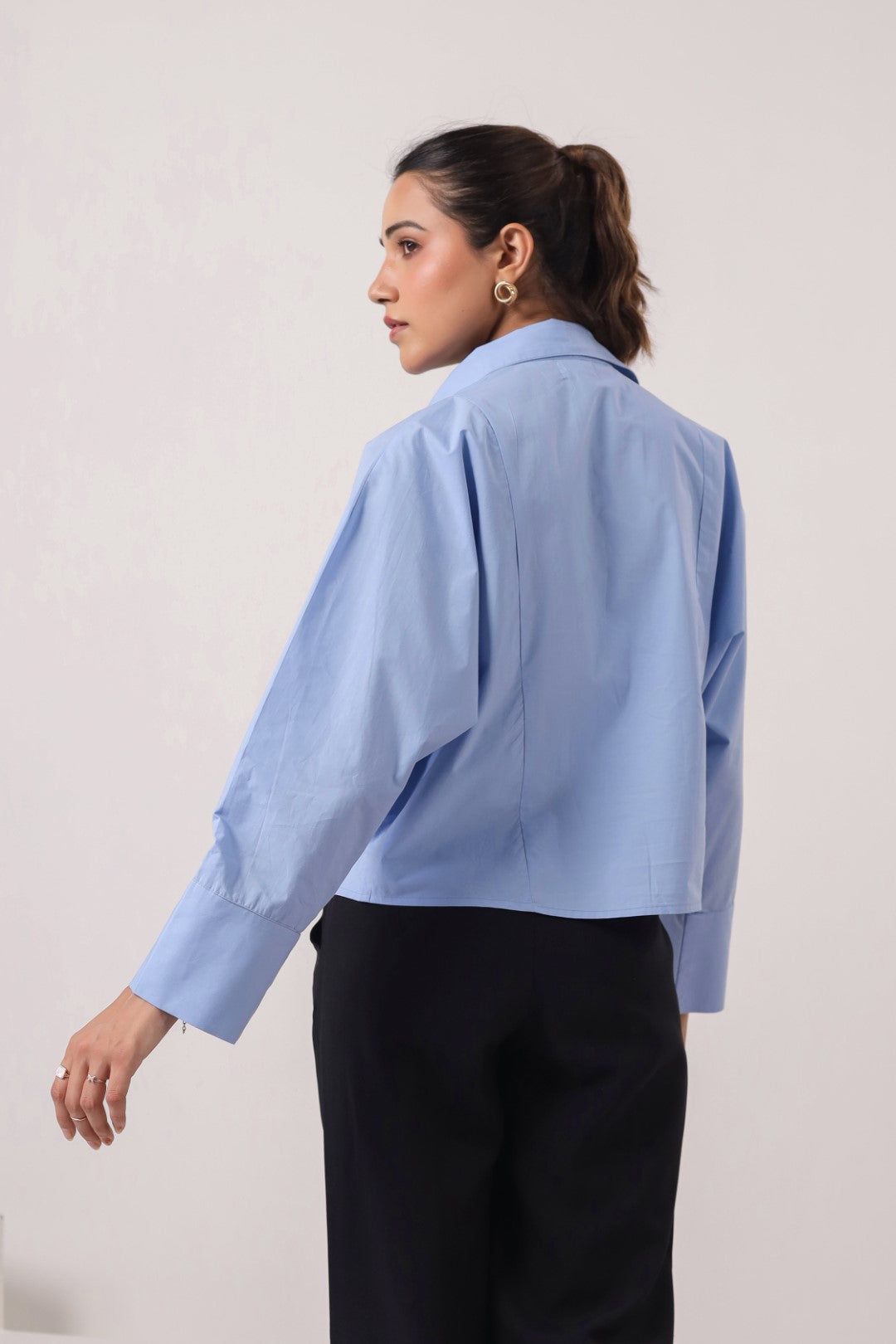 Women's Blue Cotton Tops