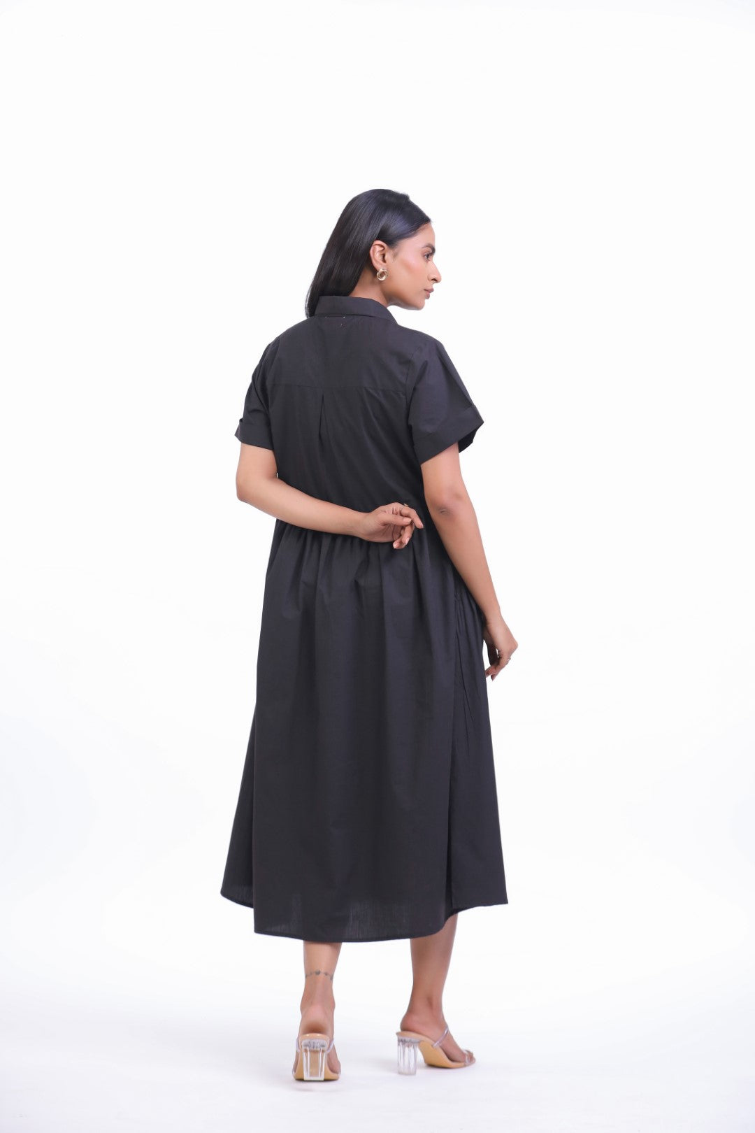 Women’s Black Cotton Dress