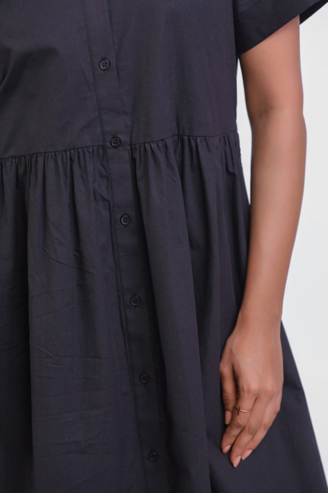 Women’s Black Cotton Dress