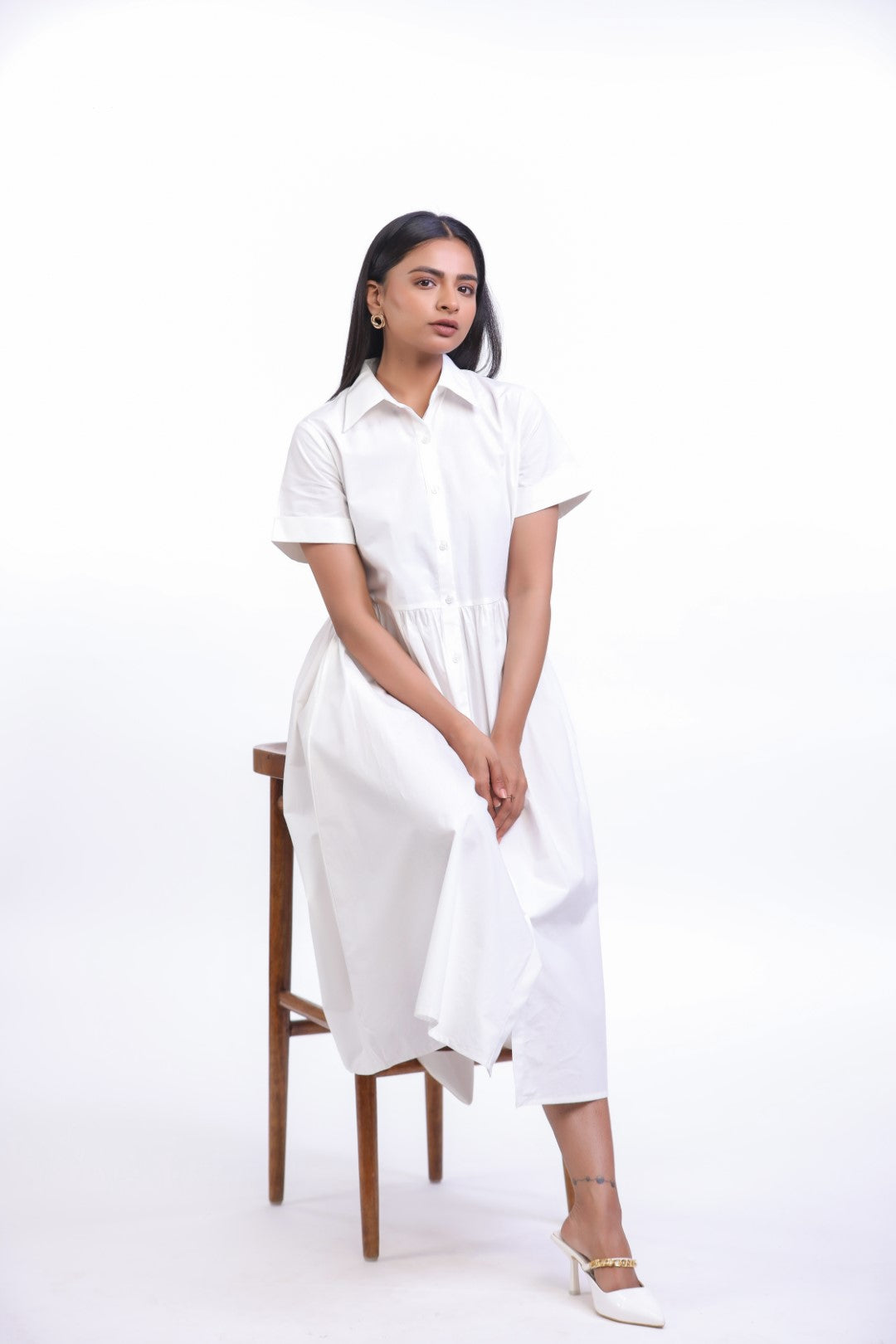 Women’s White Cotton Dress