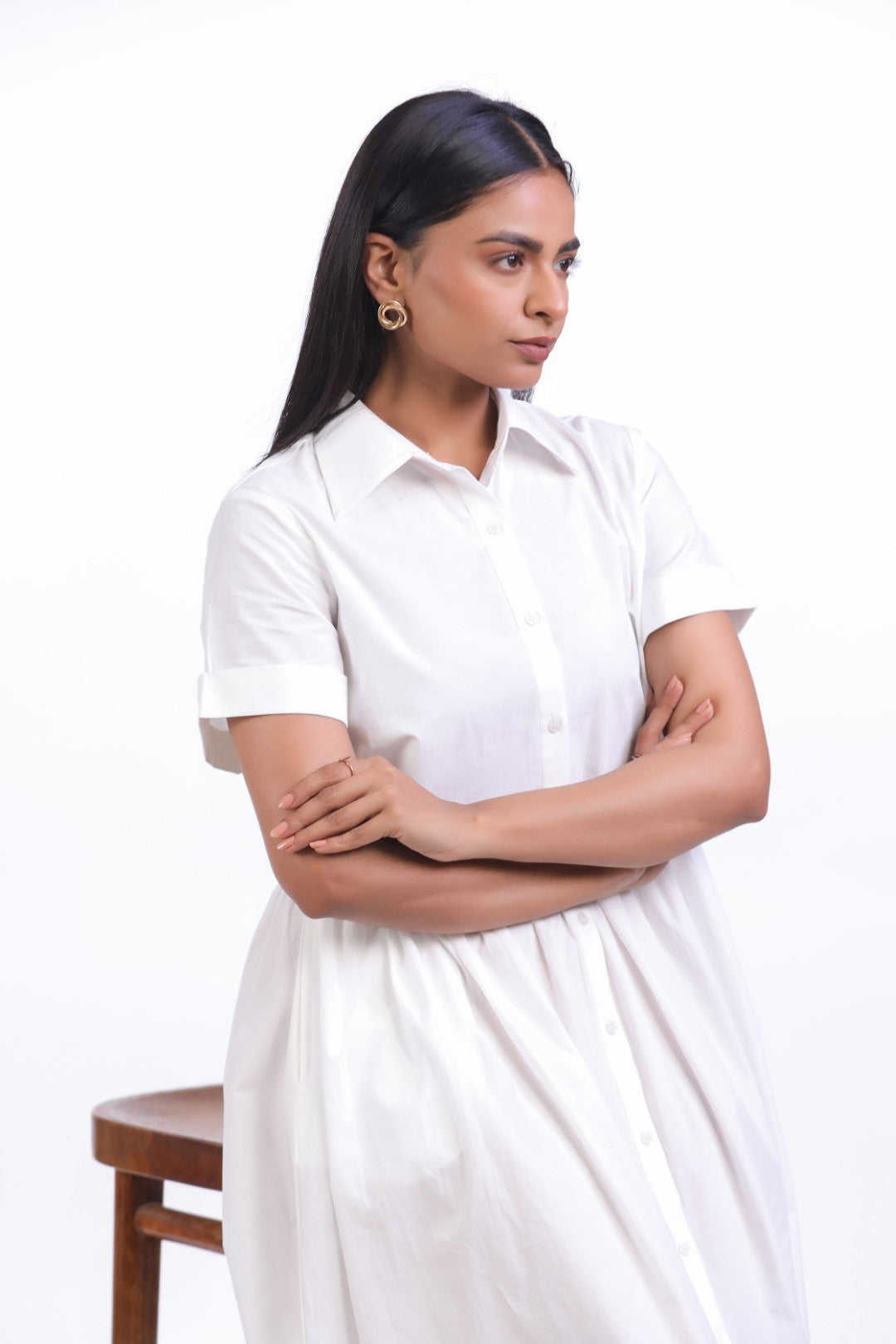 Women’s White Cotton Dress