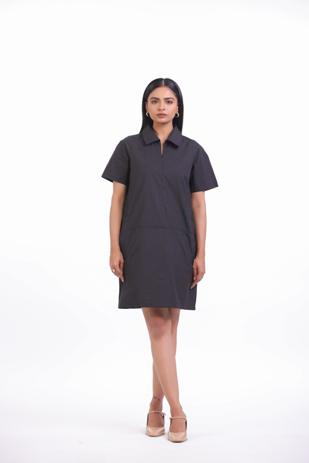 Women’s Black Cotton Dress