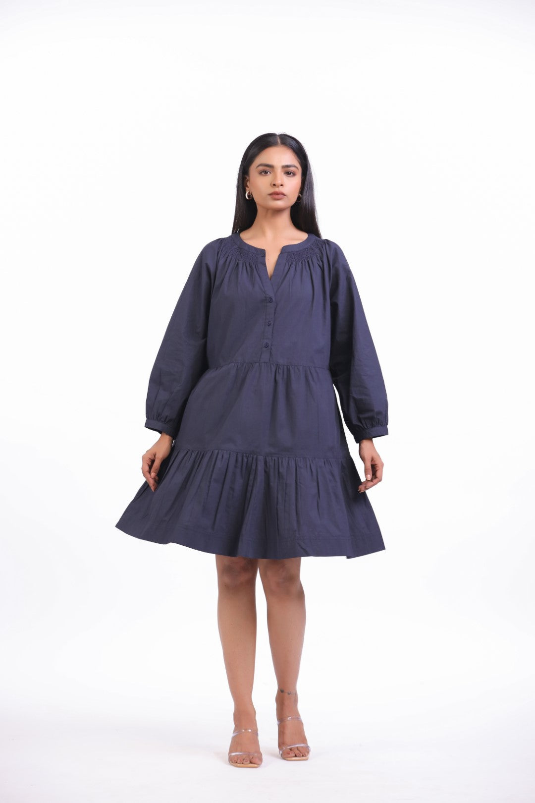 Women’s Navy Blue Cotton Dress