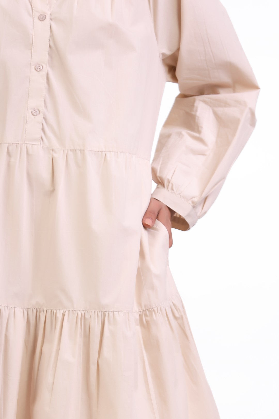 Women’s Beige Cotton Dress