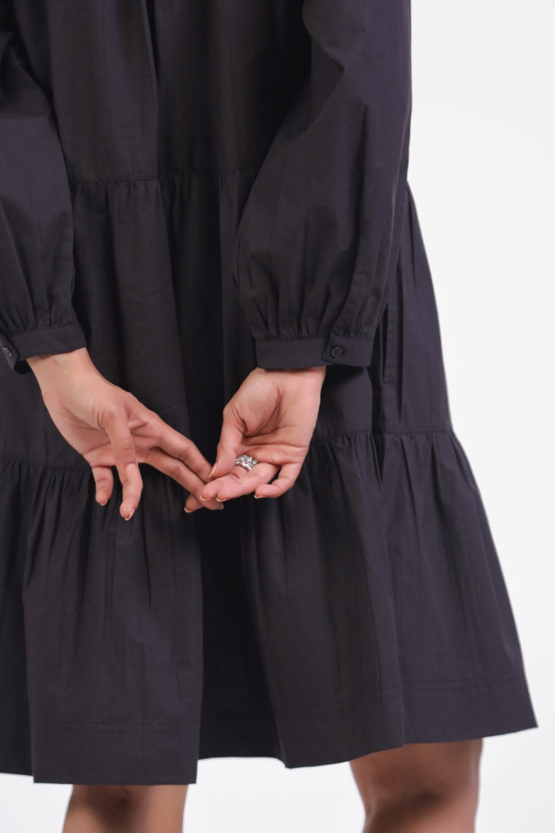Women’s Black Cotton Dress