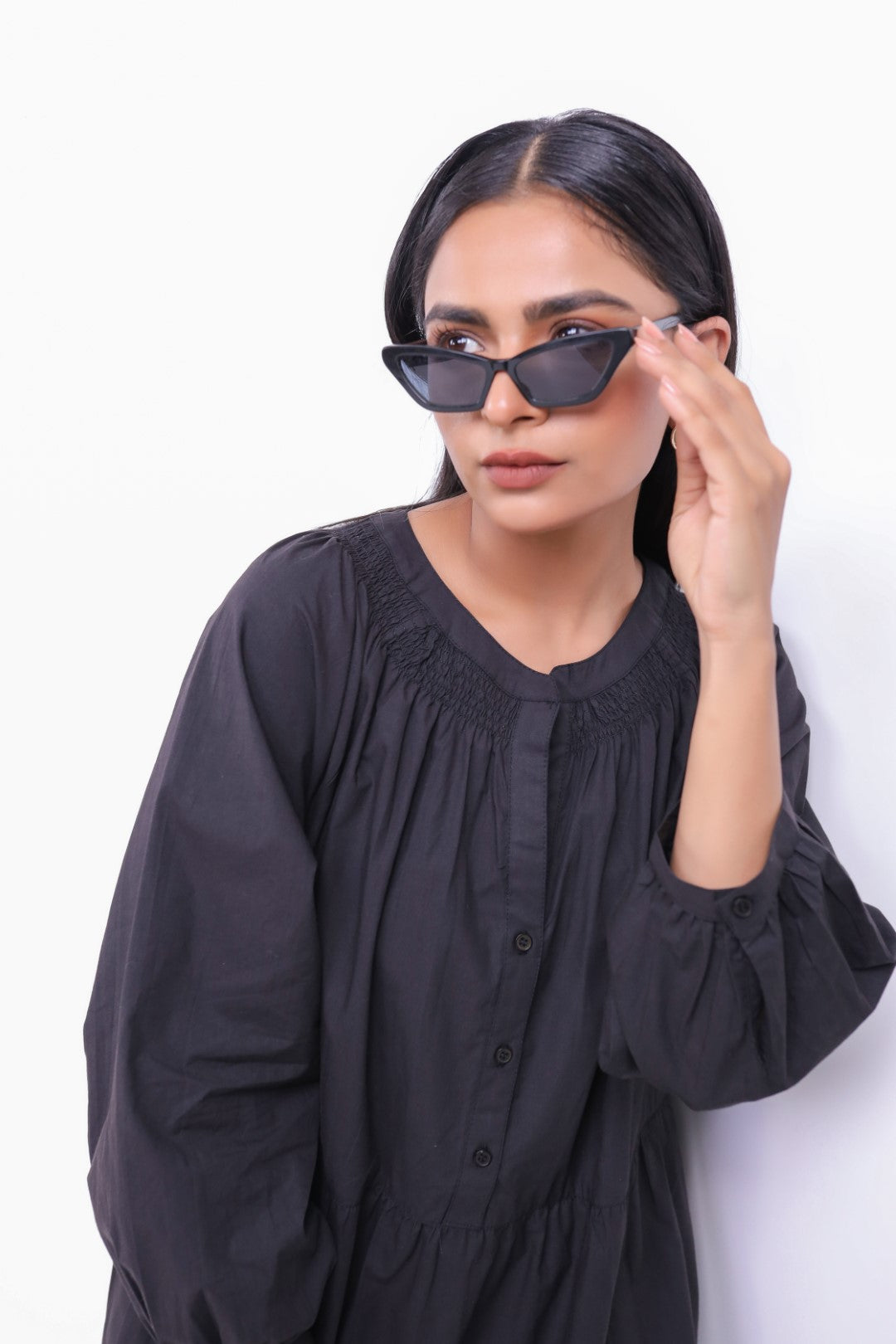 Women’s Black Cotton Dress