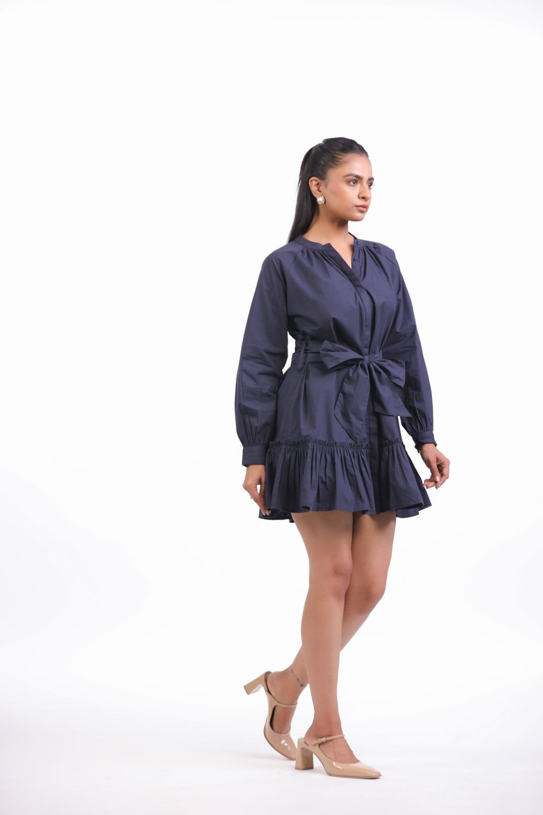 Women’s Navy Blue Cotton Dress