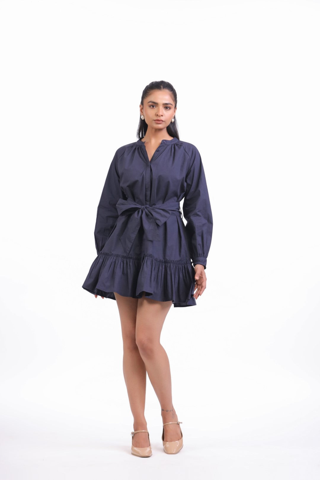 Women’s Navy Blue Cotton Dress