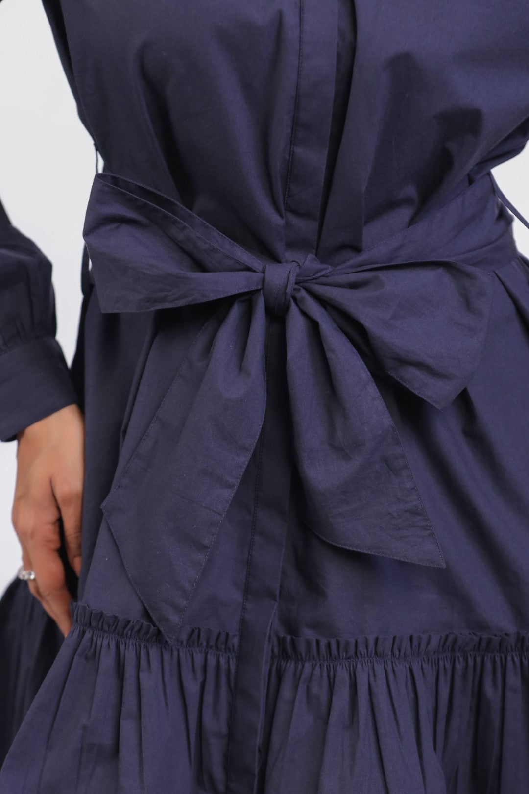 Women’s Navy Blue Cotton Dress