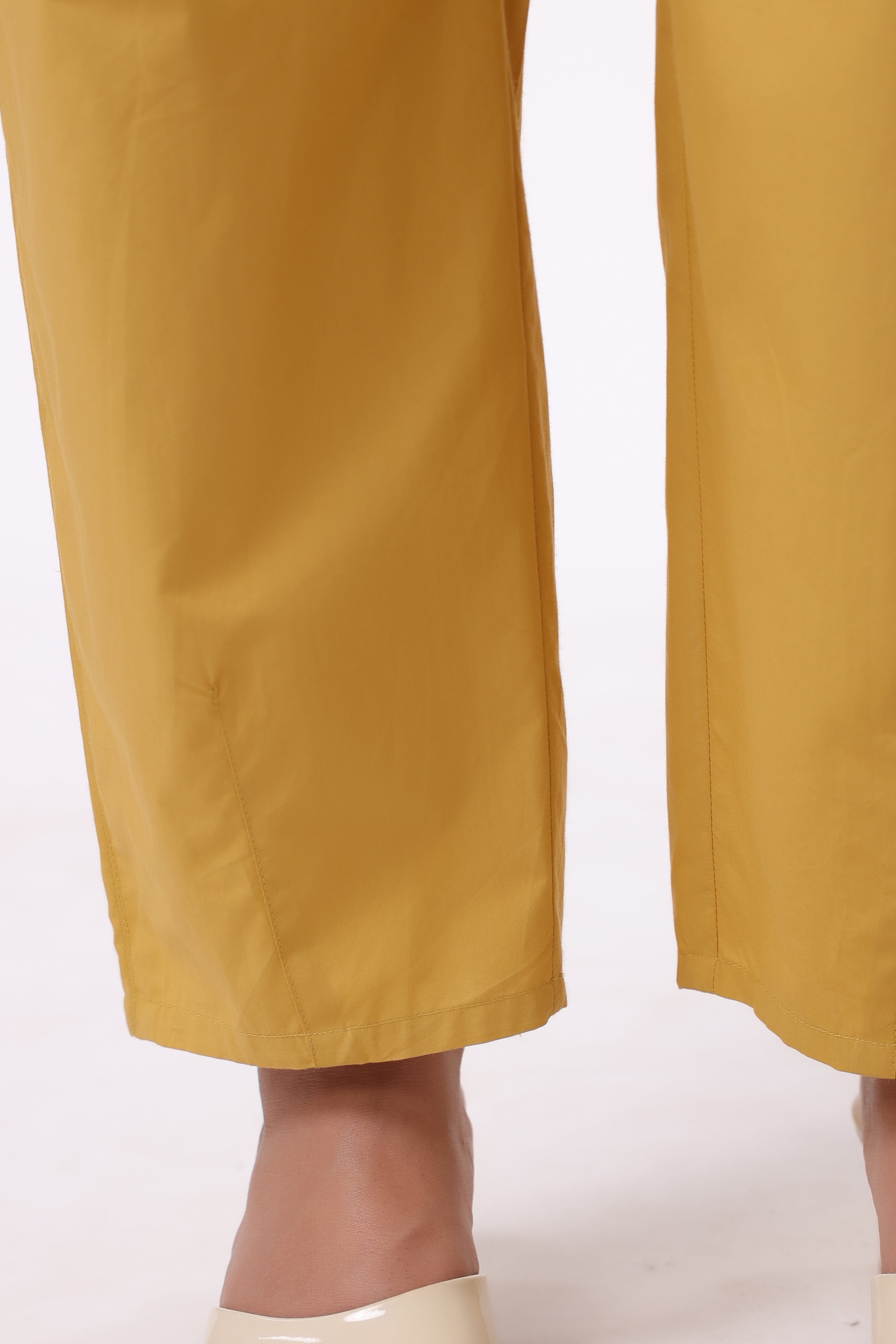 Women’s Yellow Cotton Trouser