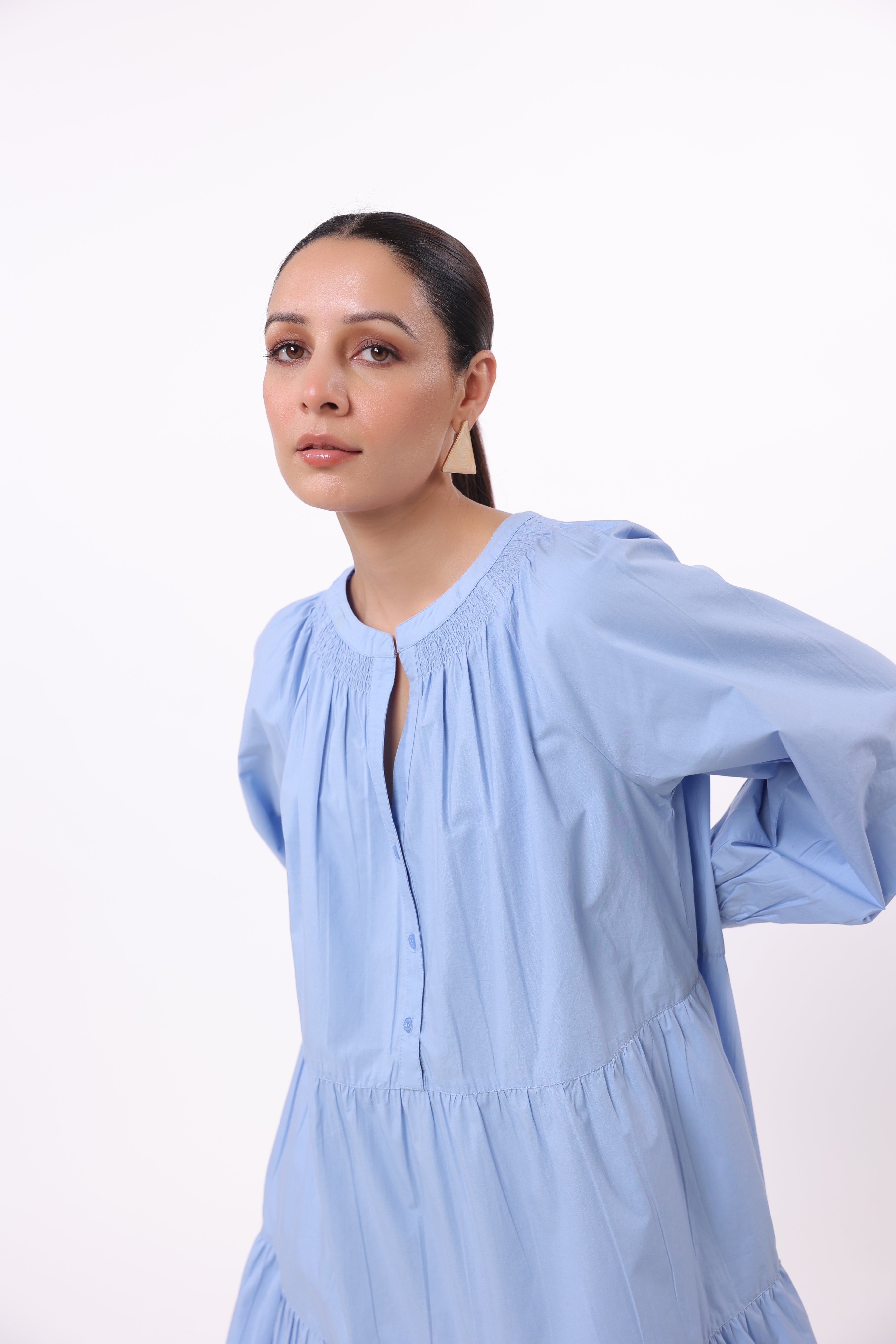 Women’s Blue Cotton Dress