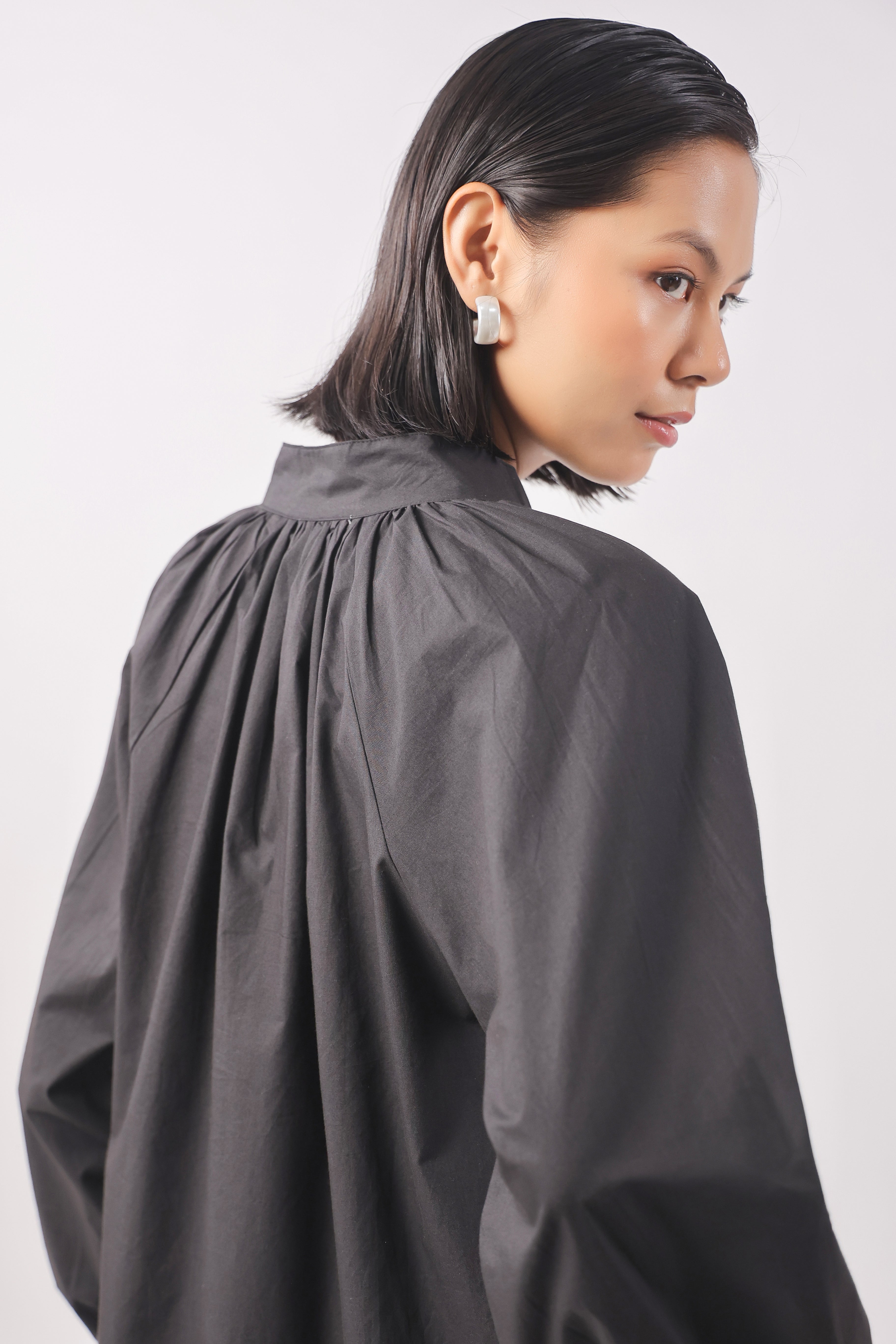 Women’s Black Cotton Top with Black Shorts Co-Ord Set