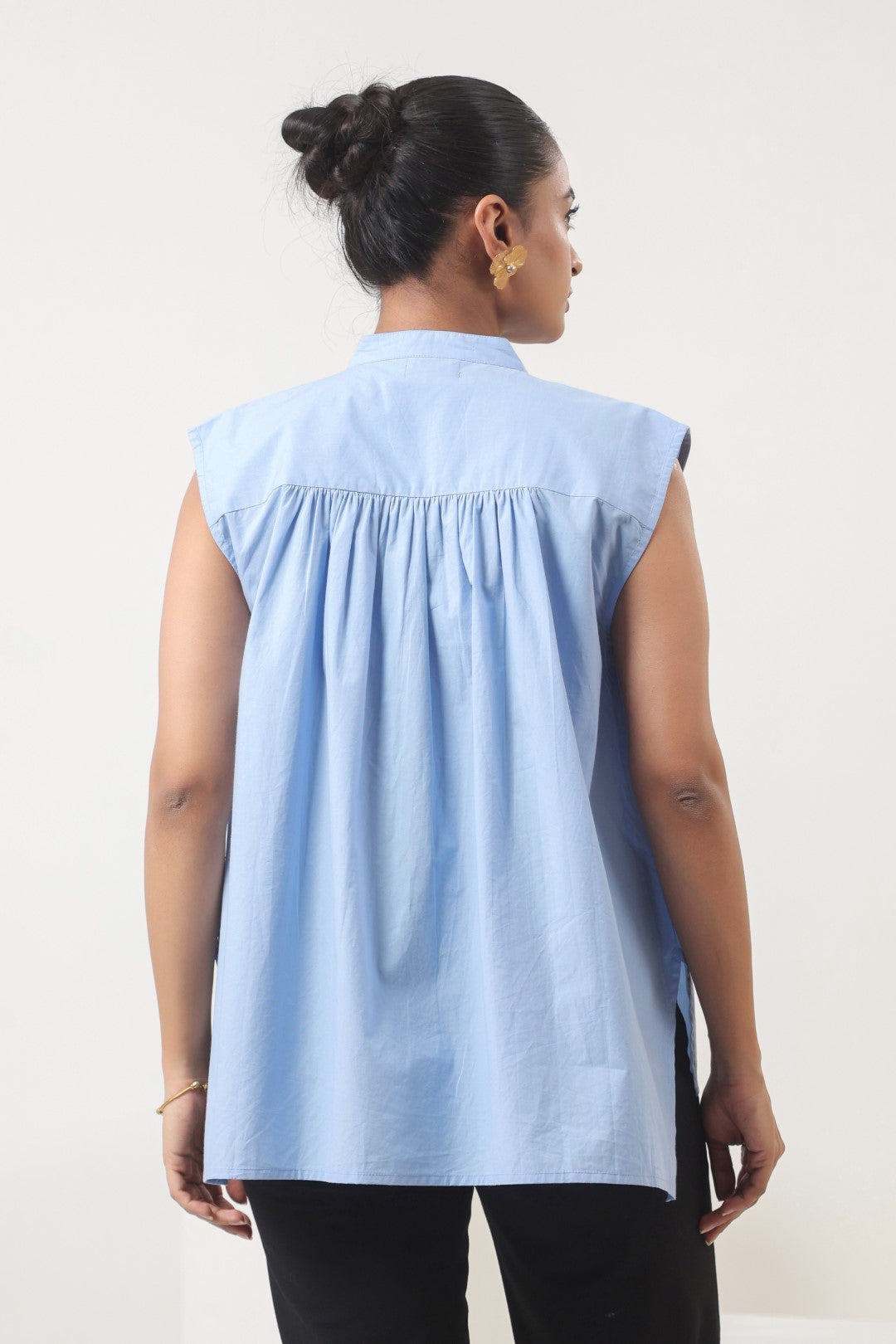 Women’s Blue Cotton Top