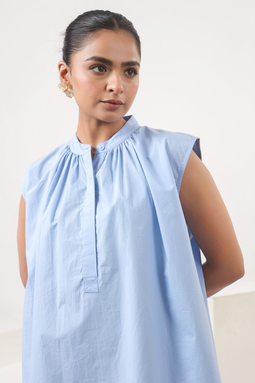 Women’s Blue Cotton Top