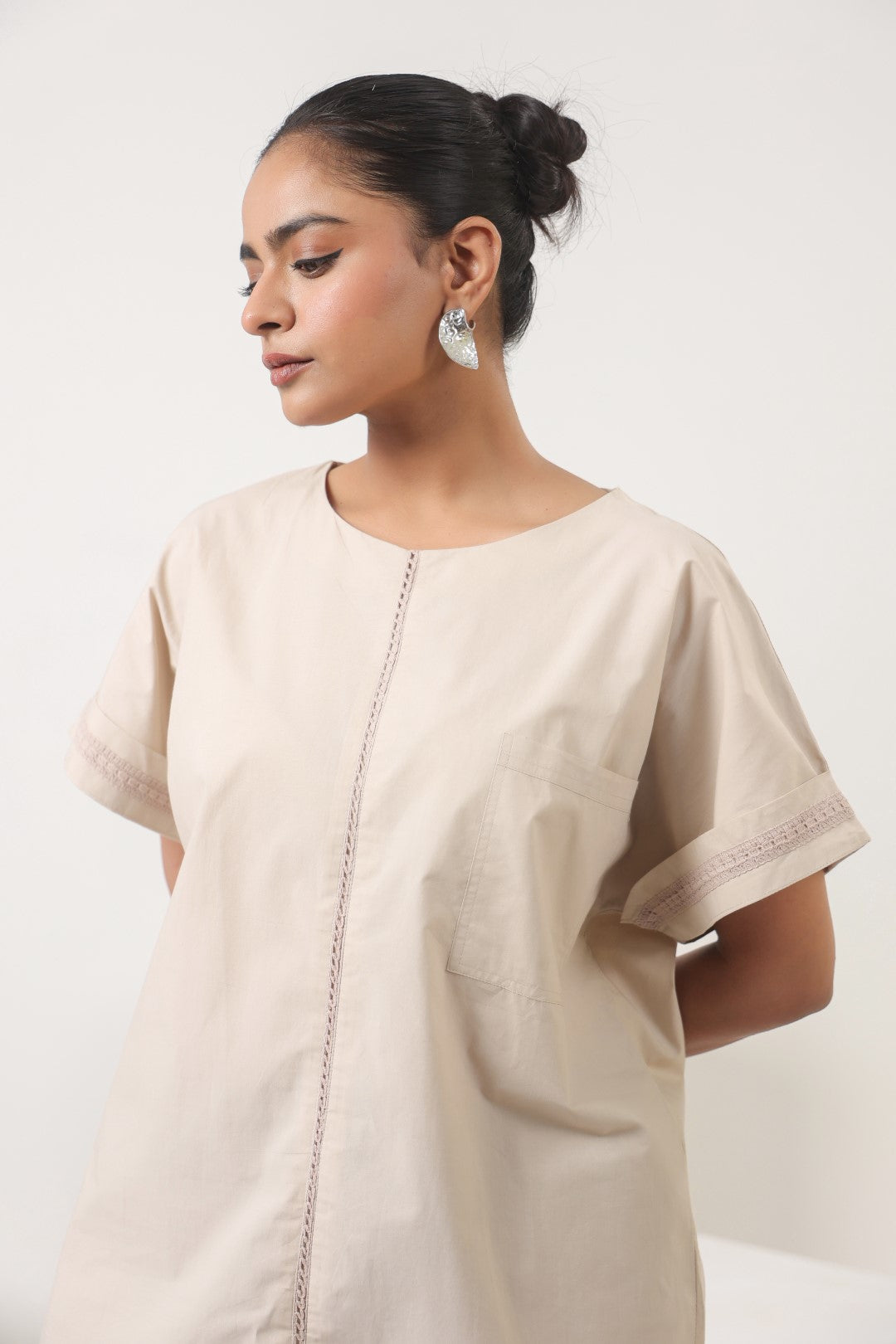 Womens Light Beige Top