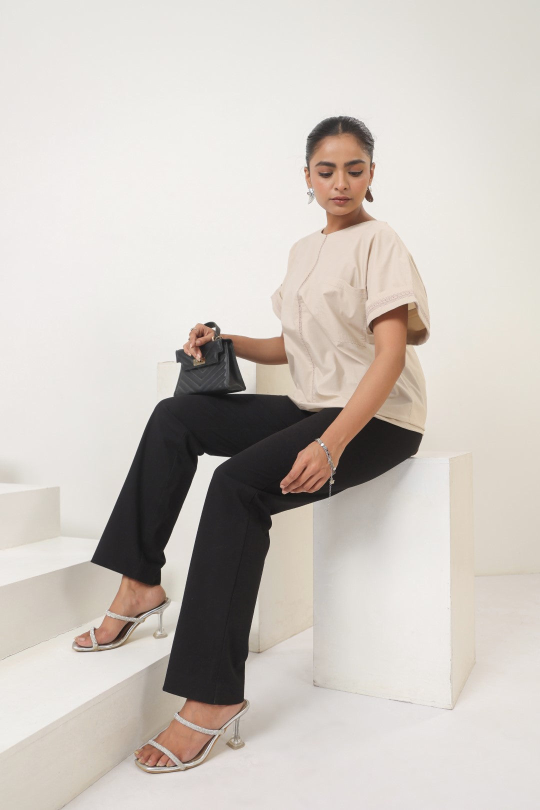 Womens Light Beige Top