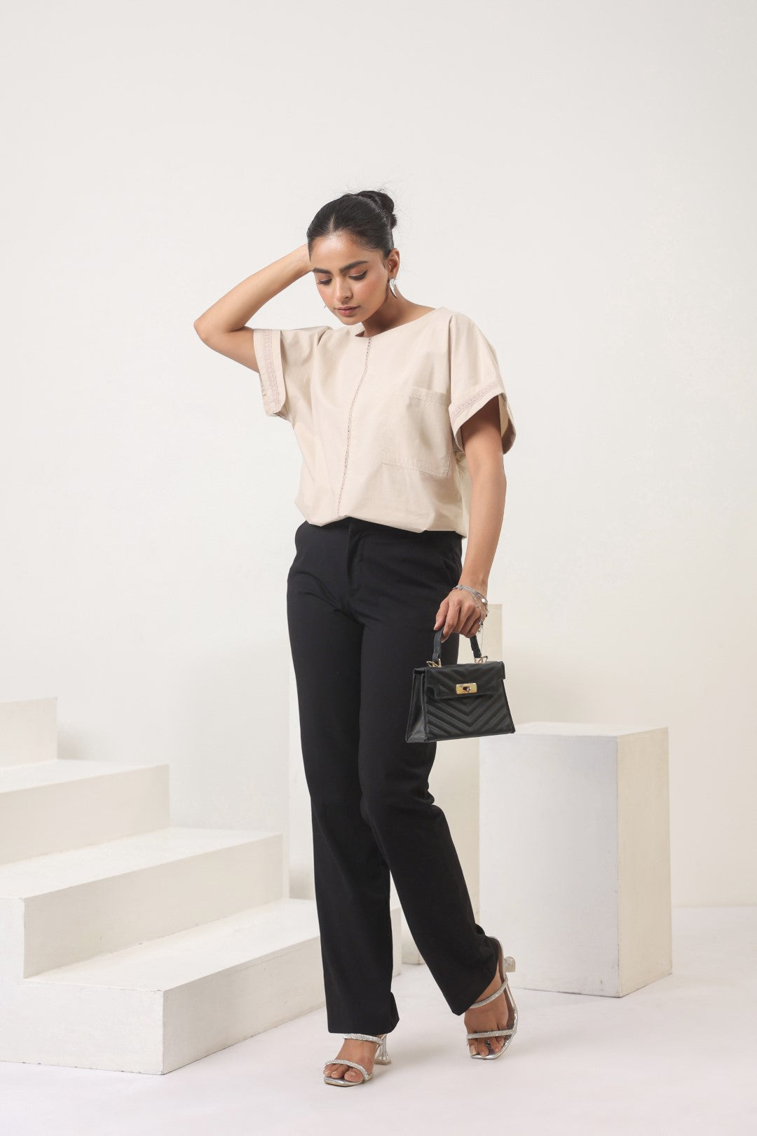 Womens Light Beige Top