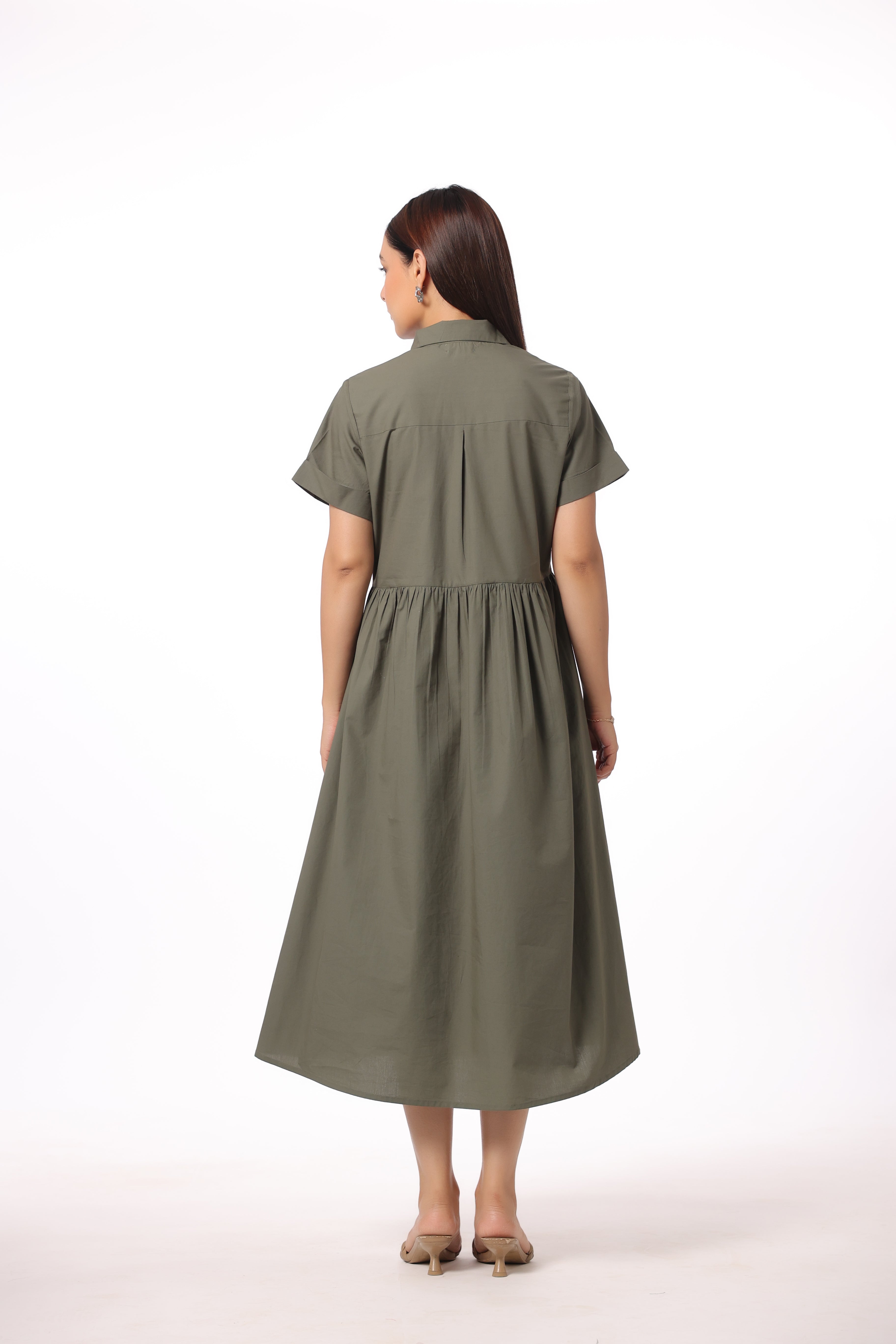 Women’s Green Cotton Dress