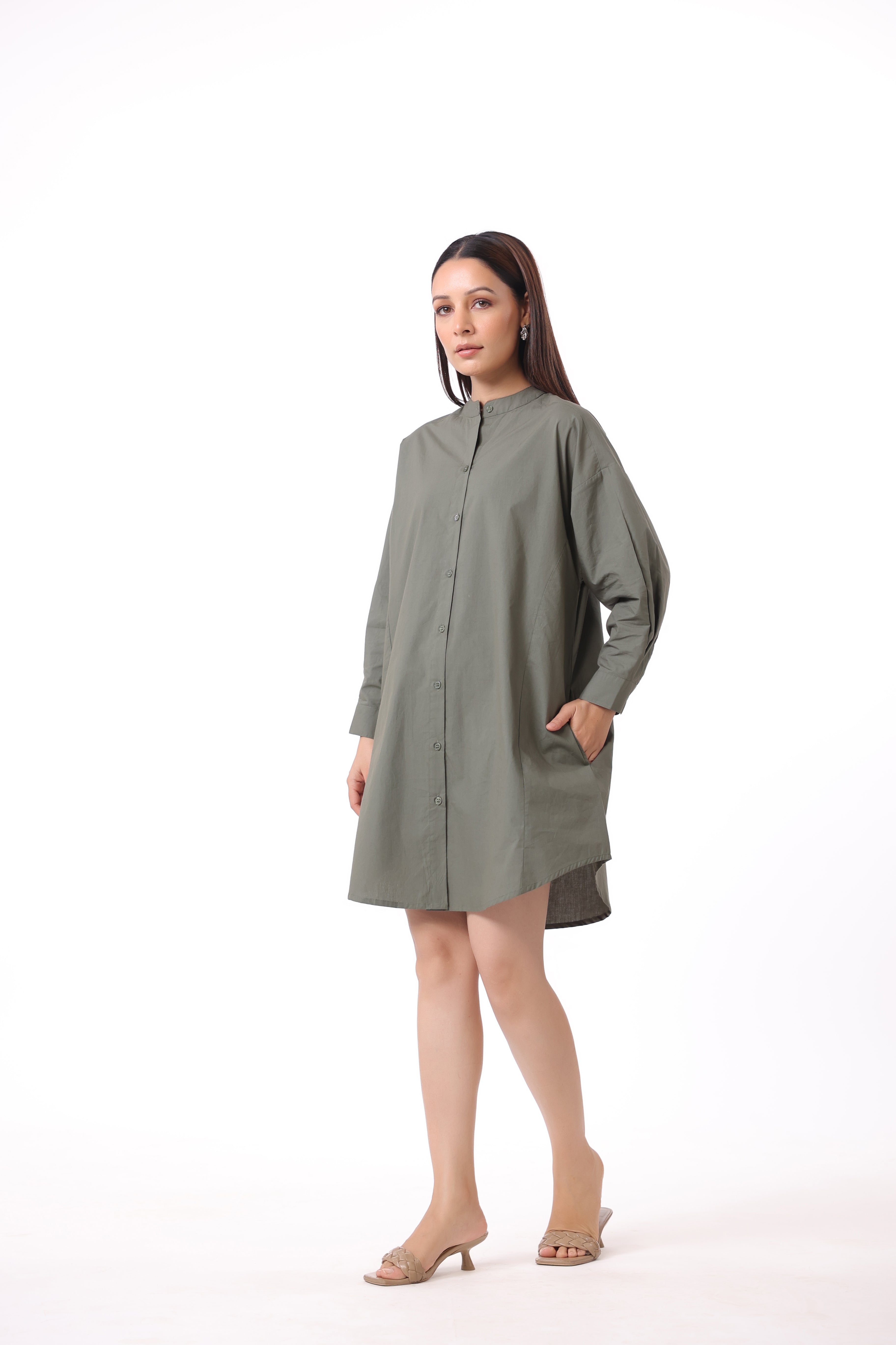 Women’s Green Cotton Dress