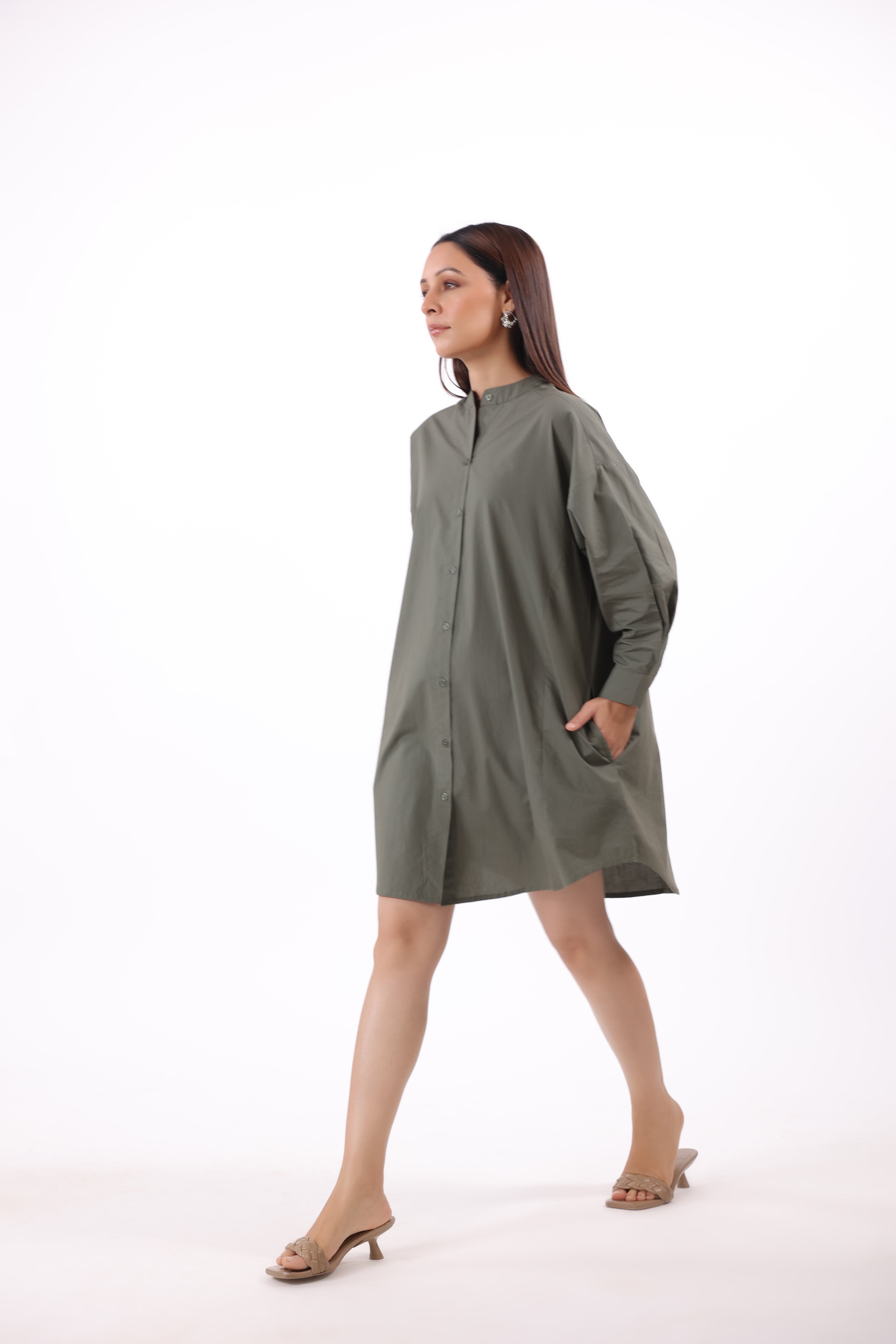 Women’s Green Cotton Dress