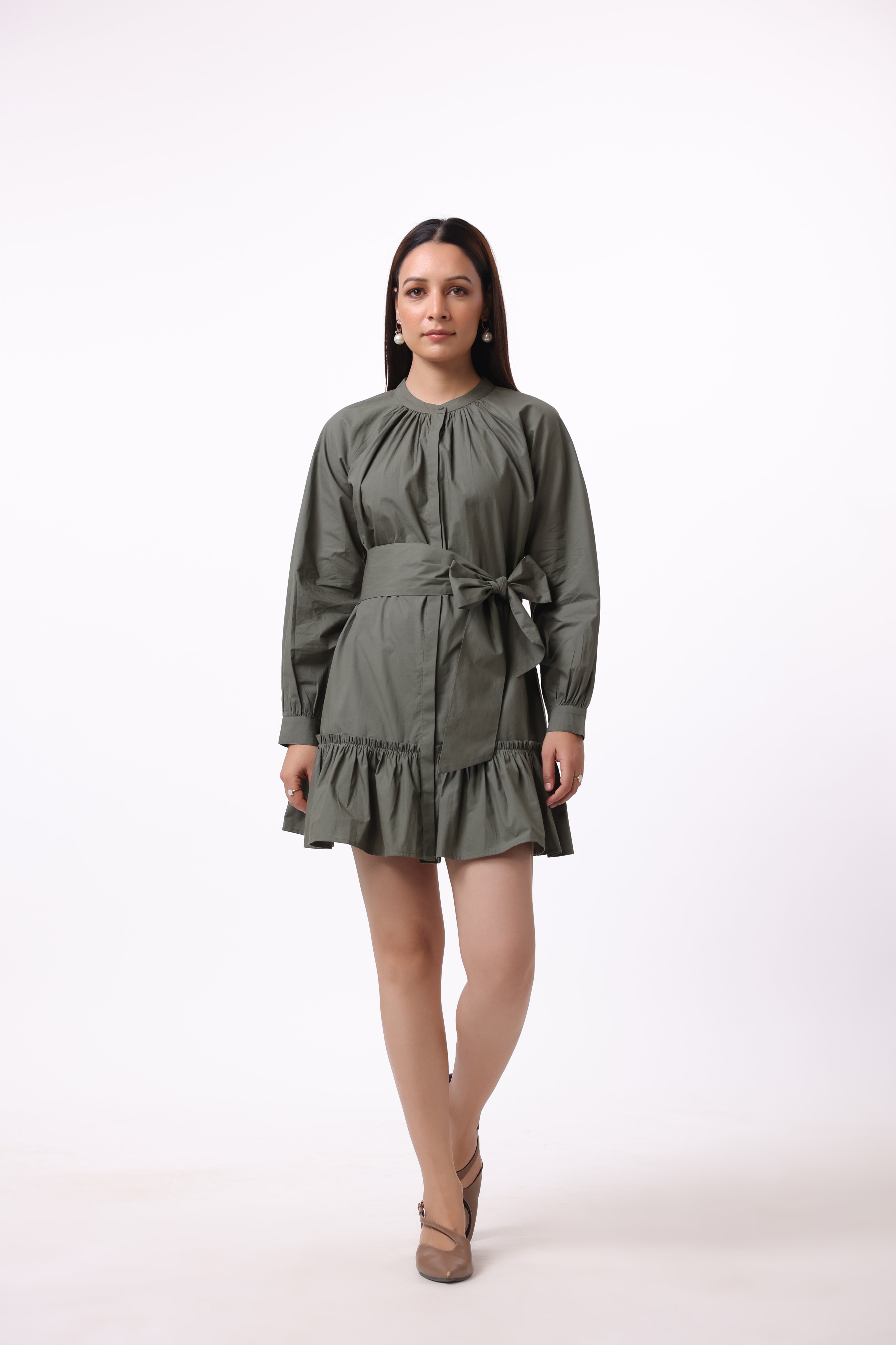 Women’s Green Cotton Dress